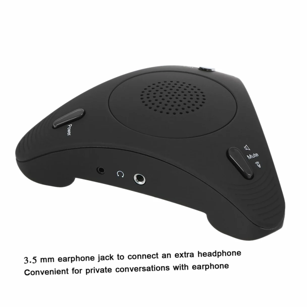 SUPVOX Microfono USB Omnidirezionale Nero Riduzione Dell’eco, Alta Sensibilità e Controllo Automatico del Guadagno, per Riunioni di Gruppo