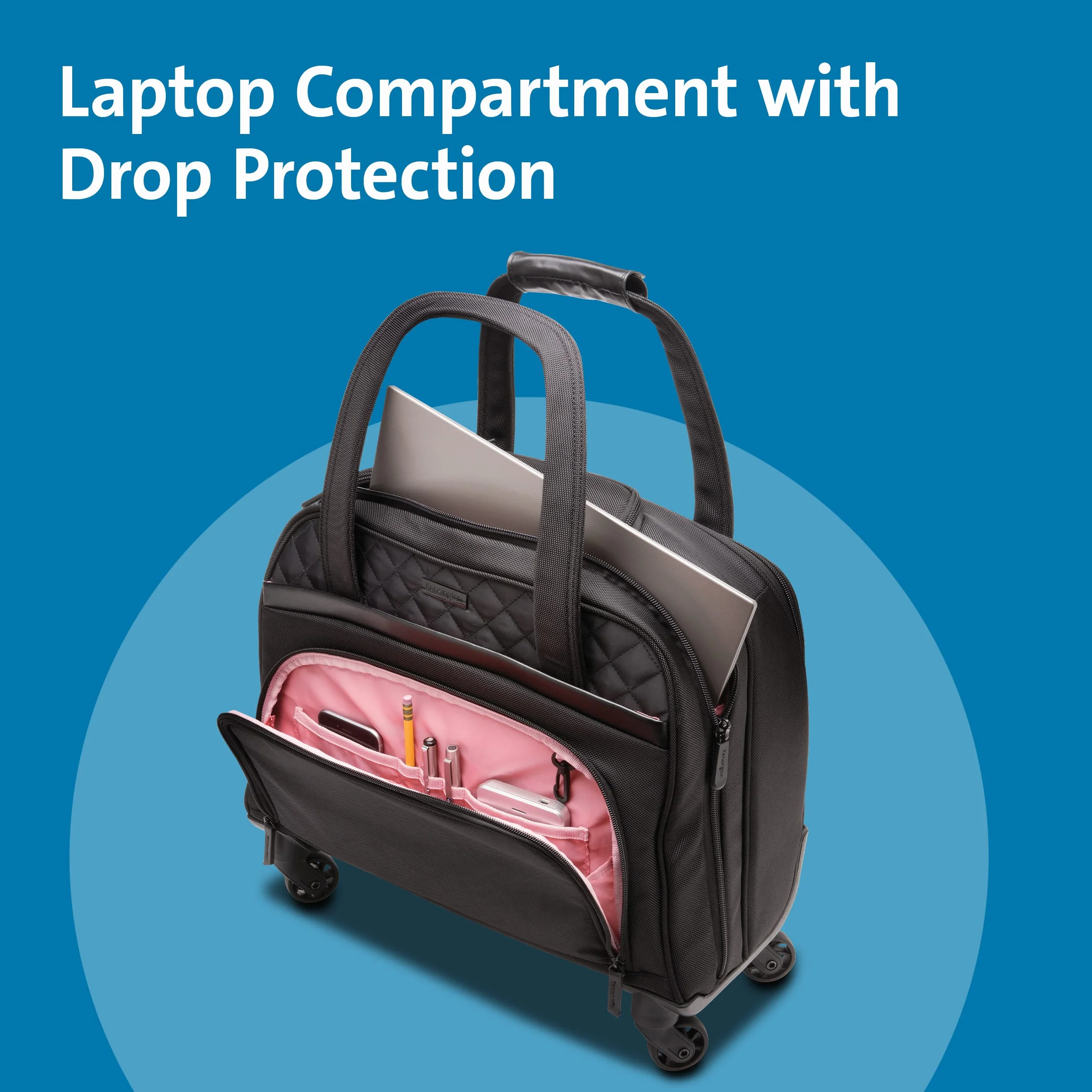 Kensington Trolley per Laptop Contour 2.0 Executive Balance 15.6" 4 Ruote Tote Bag