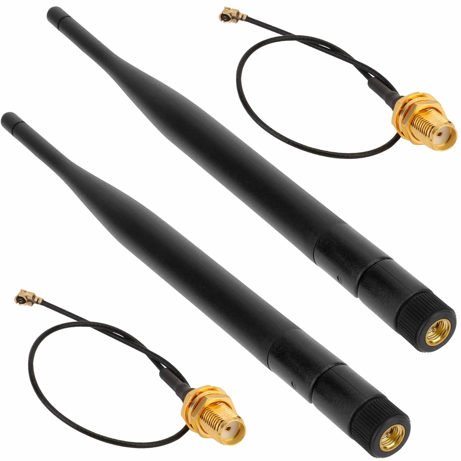 LORA Set di 2 connettori maschio per antenna 868 MHz 5 dBi Guadagno Omni SMA + cavo adattatore antenna RF