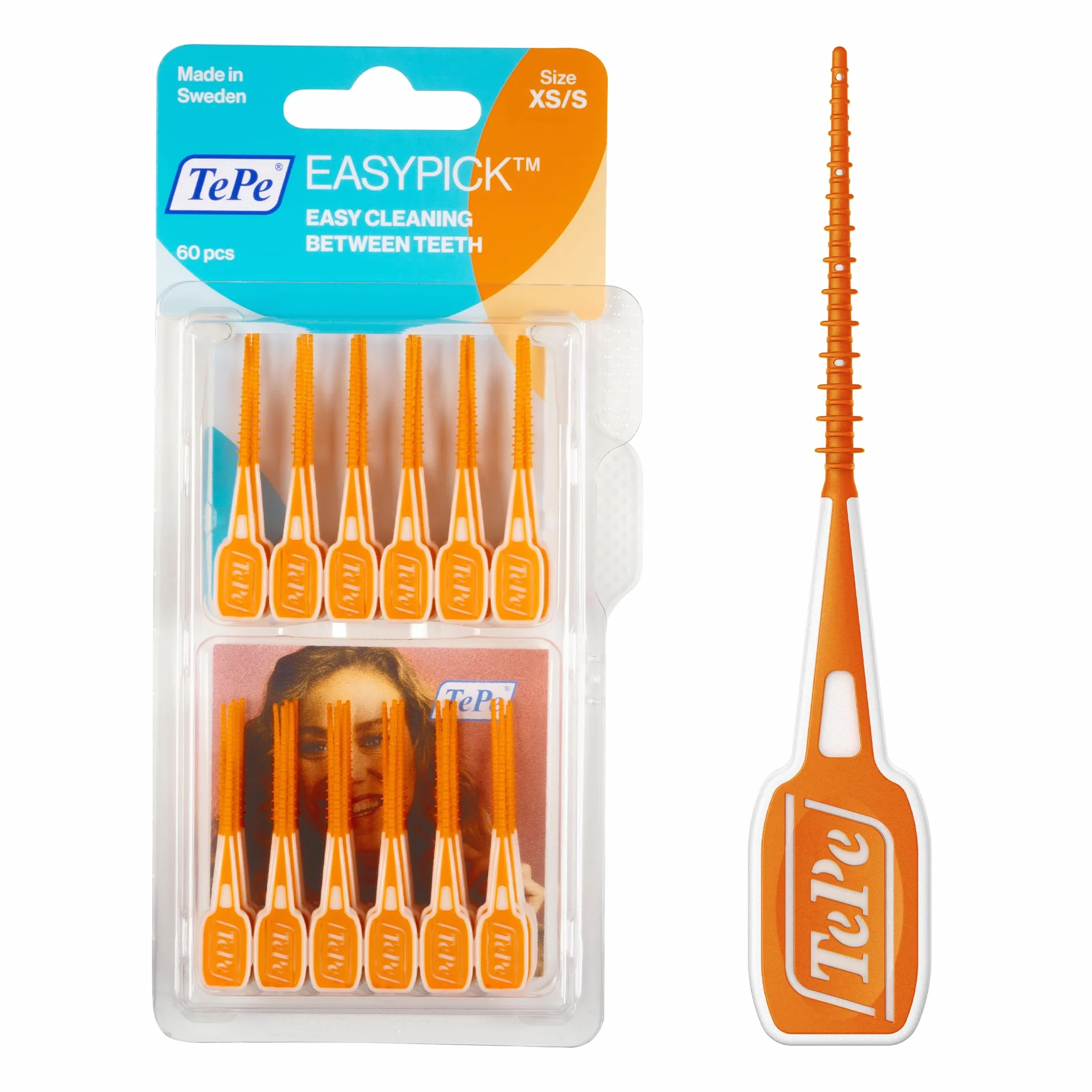 TePe EasyPick Stick Interdentale Arancione ISO XS-S 60pz