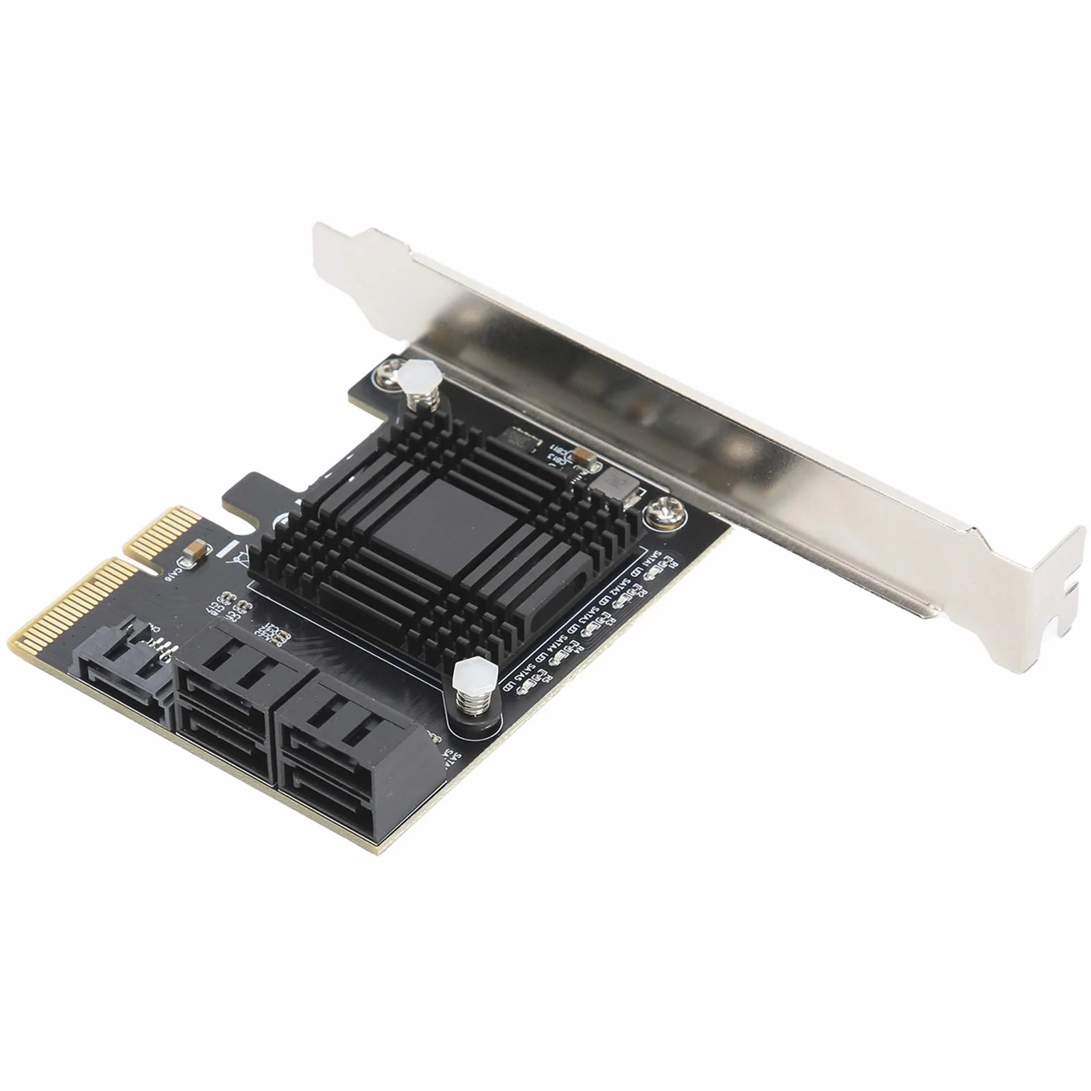 Pci E a 5 Porte SATA 3.0 Card di espansione JMB585 Chip Trasferimento di Dati ad Alta velocità per sistemi informatici