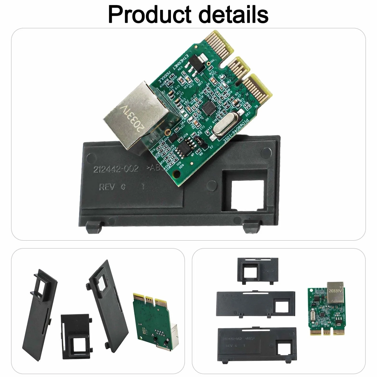 Kit di aggiornamento per scheda di rete cablata Zebra serie ZD410 ZD420 Modulo Ethernet P1080383442 compatibile con stampanti termiche per etichette desktop 203dpi 300dpi