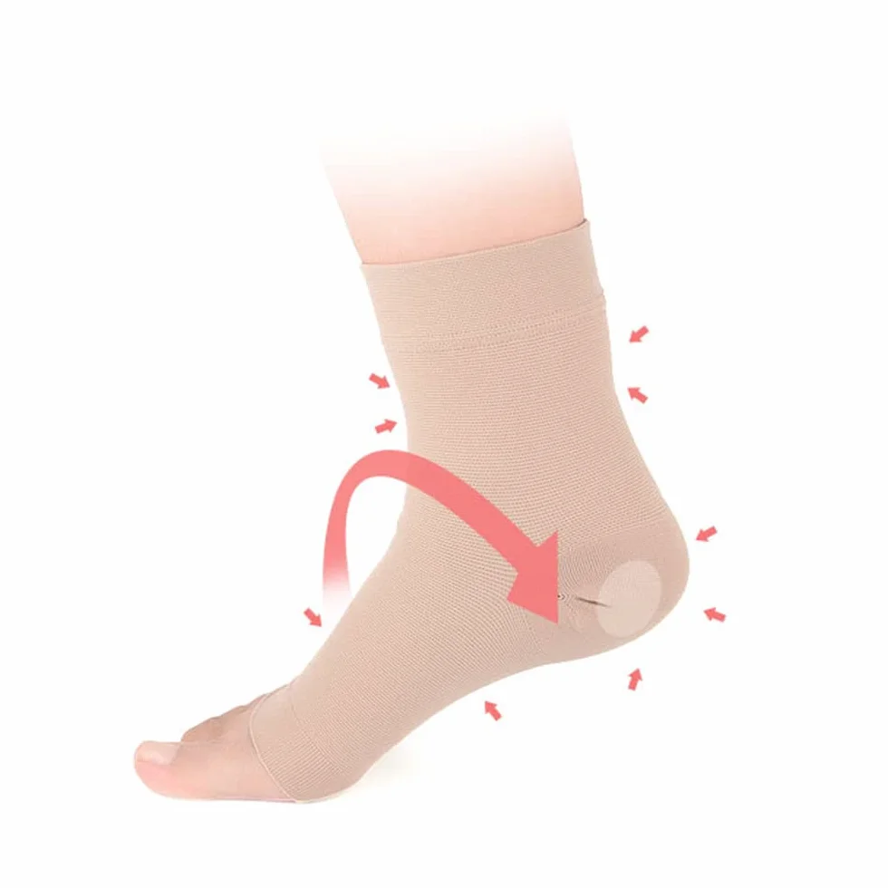 TopHomer Cavigliere Elastiche Traspiranti per Alleviare il Dolore, Recupero e Lesioni alla Caviglia, S/M/L/XL/XXL, Nero