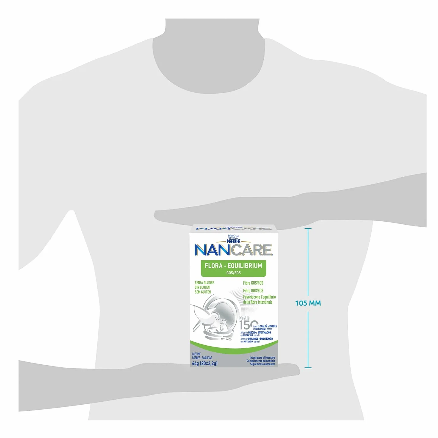 NESTLÉ NANCARE FLORA-EQUILIBRIUM Integratore Alimentare pediatrico 20 bustine 2,2g 44g