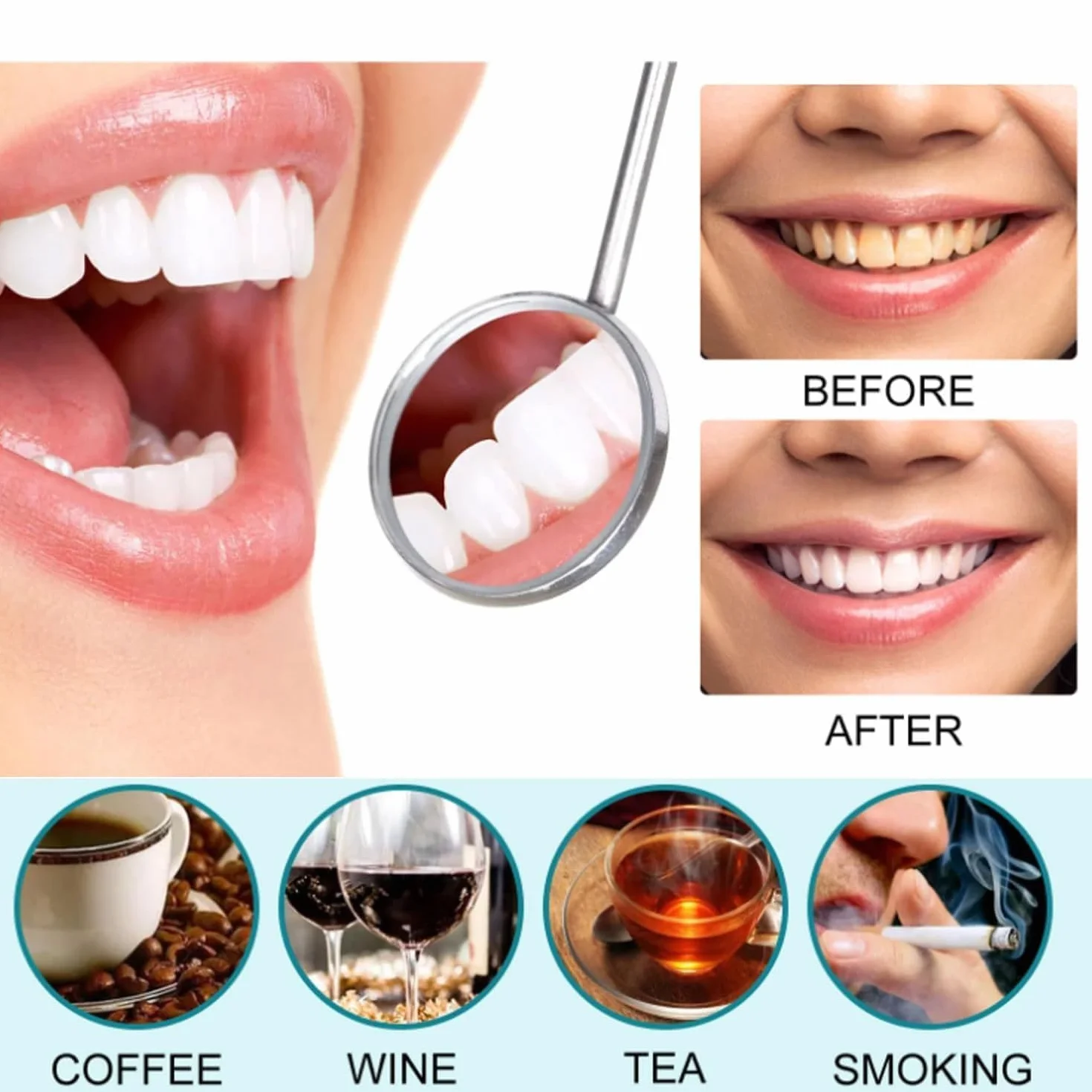 Celsky Paint Sbiancante per Denti Bianco Istantaneo Rimozione Macchie