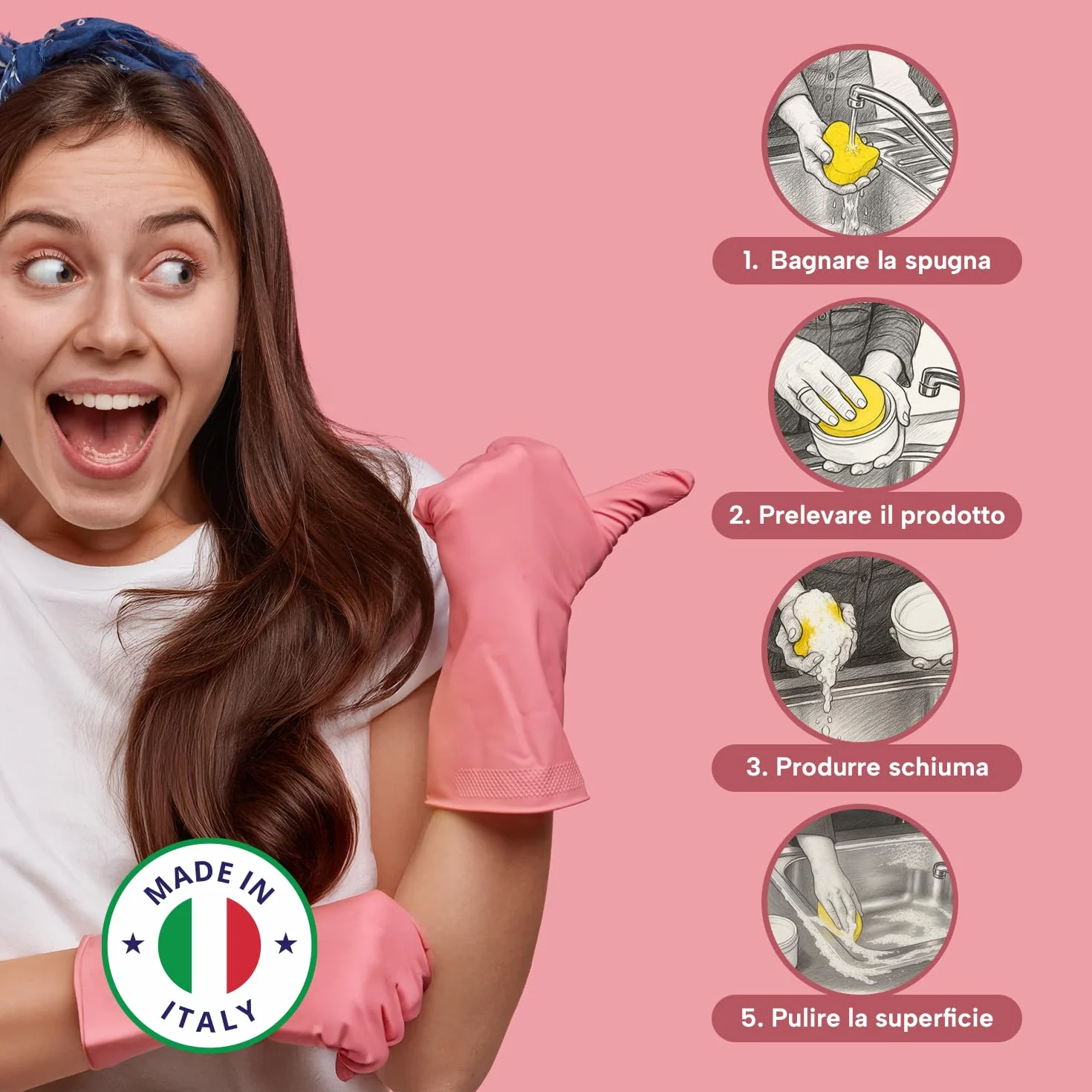 Betti Clean ECO CLEAN Power Pasta Pulente Ecologica 300g Detergente Universale per Forno, Piano Induzione, Acciaio Inox, Doccia
