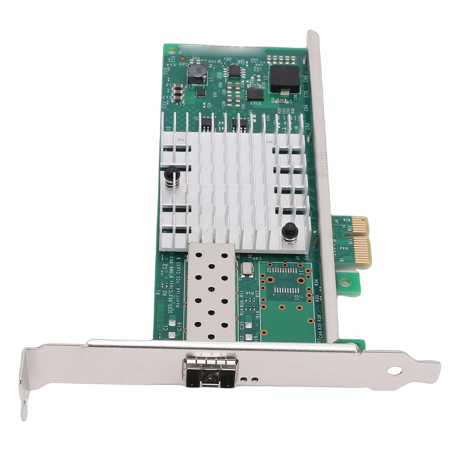 Tangxi Scheda di Rete PCIE2.0 X1 da 10 Gb, Supporto Adattatore Ethernet da 10 Gb per Adattatore Scheda di Rete in Fibra Chip 82599EN per Vista 7 8 8.1 10