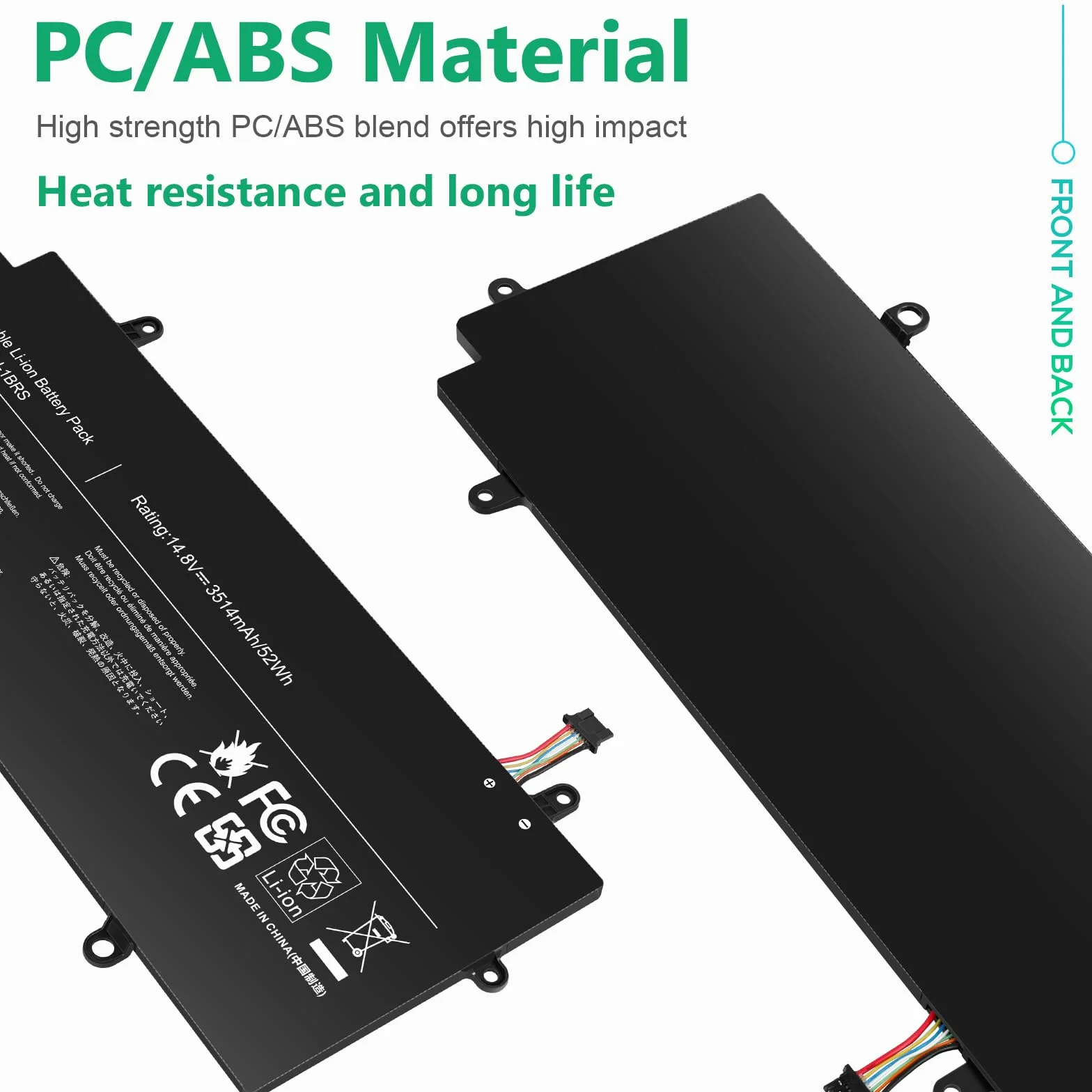 ASUNCELL 14.8V/52Wh PA5136U-1BRS Batteria del computer portatile per Toshiba Portege Z30 Z30-A Z30-B Series Z30-A1301 Z30-AK01S Z30-AK03S Z30-AK04S Z30-AK06S Z30-AK12S Z30-AK22S Z30-AK31S Z30-AK32S