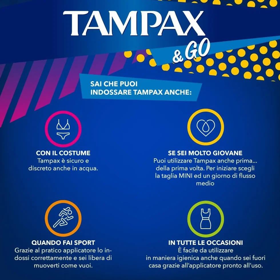 Tampax &Go Super Plus Tamponi x18