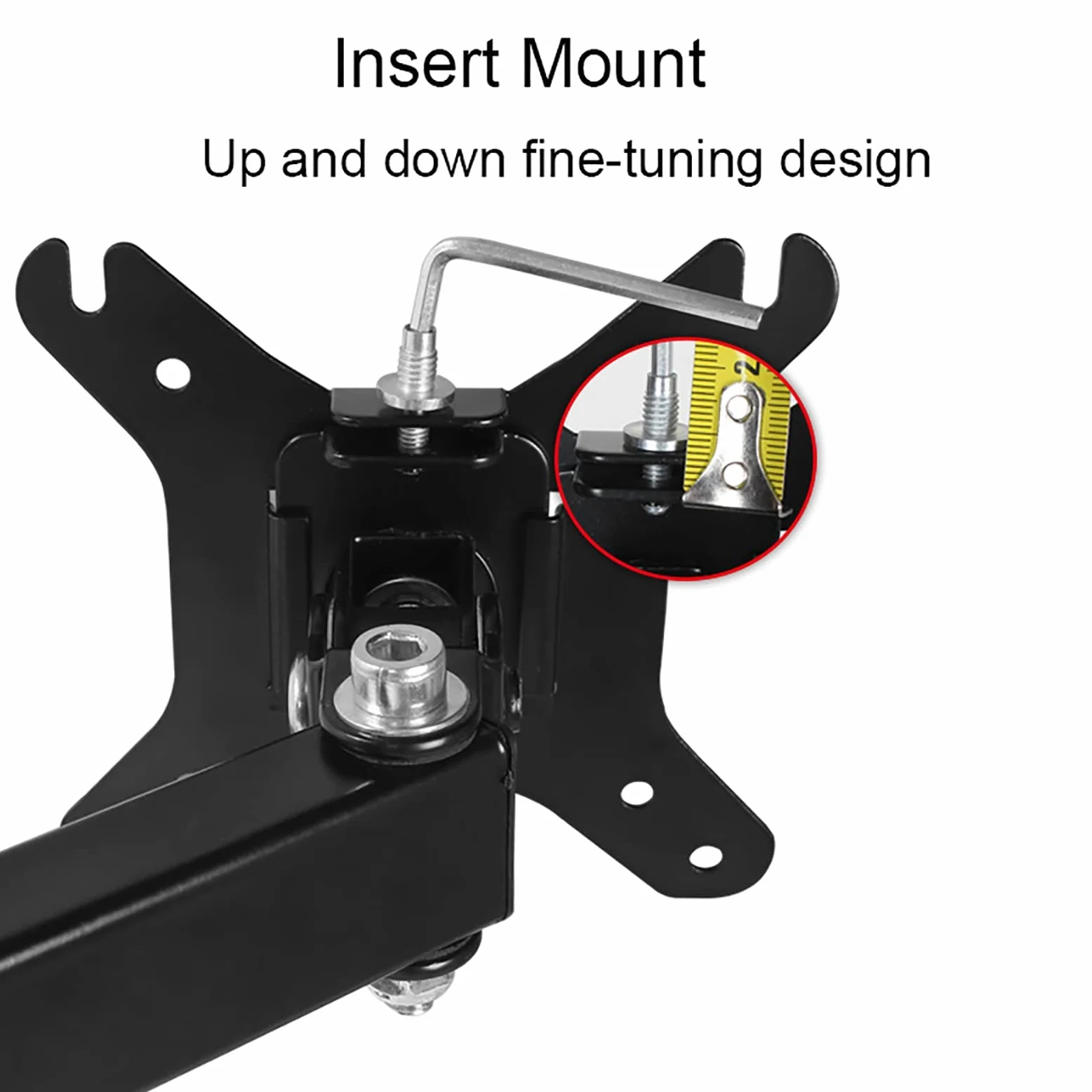 Supporto per Doppio Monitor, Supporto da Scrivania Autoportante per 2 Schermi Fino A 32 Pollici, Bracci Completamente Regolabili, con 75X75 Mm, 100X100 Mm
