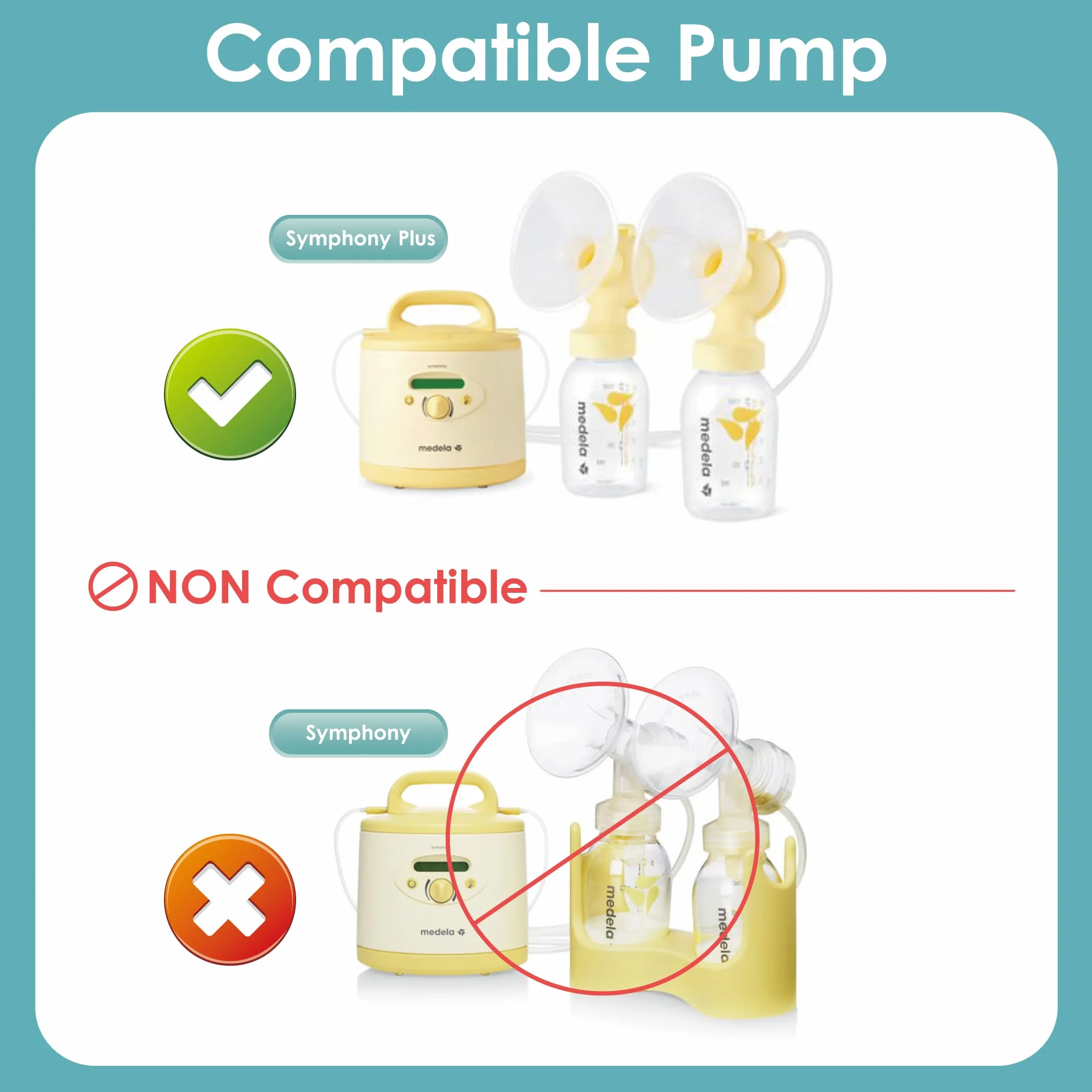 Maymom Tubo compatibile con Medela Symphony PersonalFit Plus Double Pump Set Non Originale