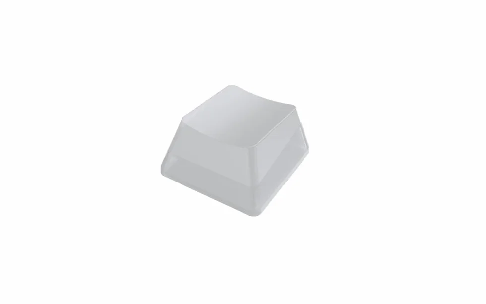 Razer Phantom Kit di upgrade dei tasti - Esclusivi tasti stealth con lati traslucidi che risplendono con l'illuminazione Razer Chroma RGB, US- & UK-Layout, Bianco