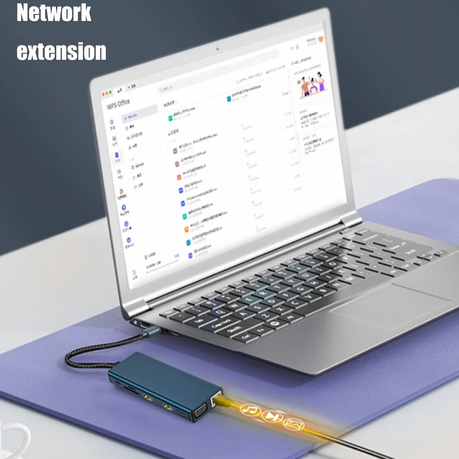 Docking Station Adattatore per Doppio Monitor Adattatore USB C 12 in 1 con VGA Gigabit Ethernet 4 Porte USB 3.0 Lettore schede Docking Station Multifunzione