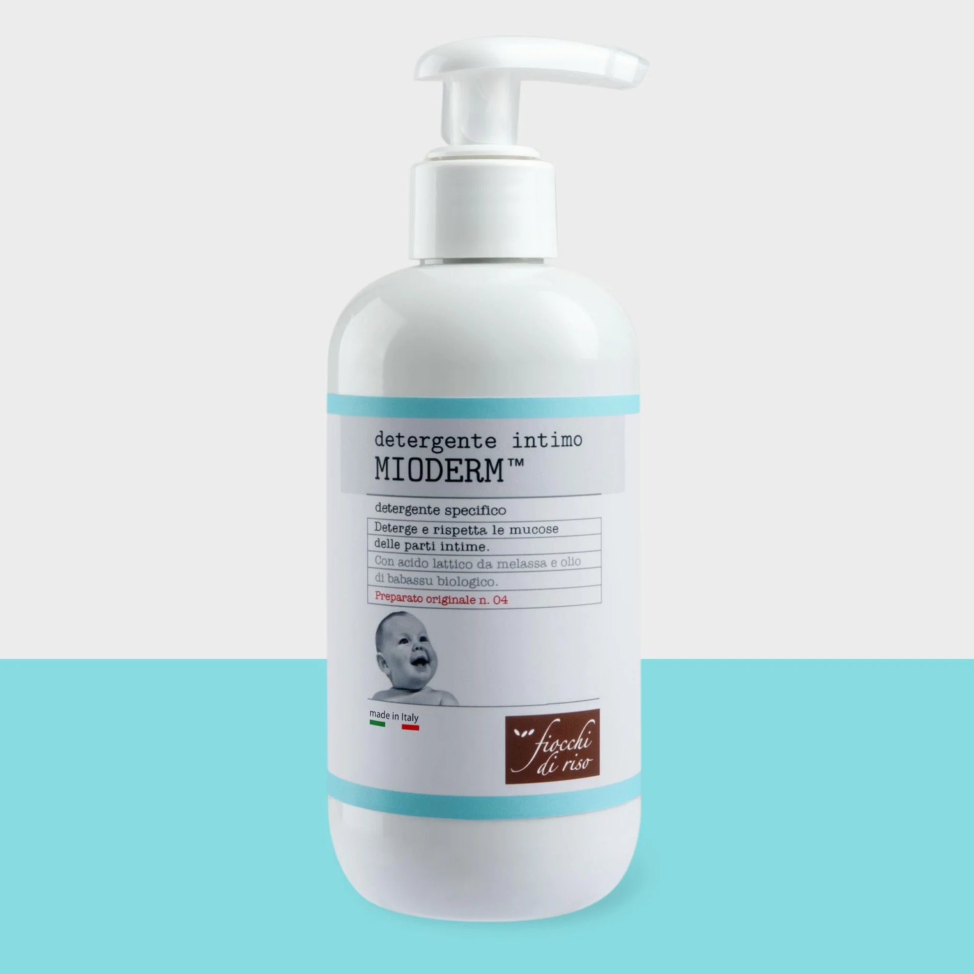 MIODERM Fiocchi di Riso Detergente Intimo 240ml Cambio Pannolino