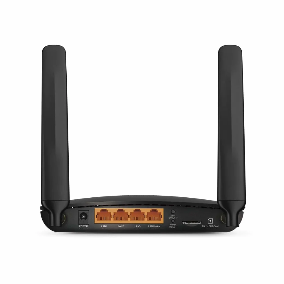 TP-Link Archer MR202 Router 4G LTE WiFi Dual-Band AC750Mbps 3 Porte LAN 1 LAN/WAN 2 Antenne LTE Smontabili QoS Onemesh