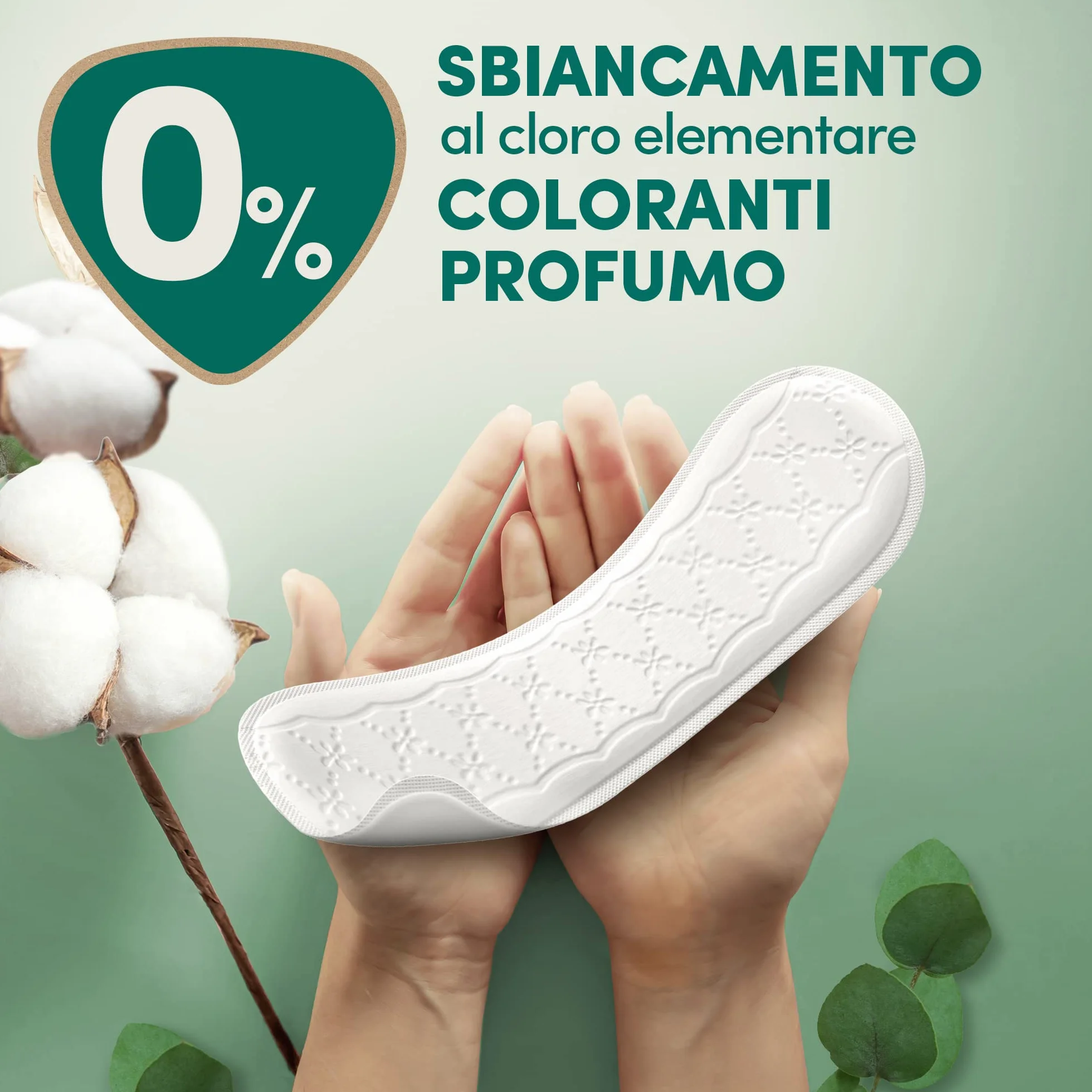 Salvaslip Cotone Organico Long Extra Lungo per Pelli Sensibili, 24 Pezzi