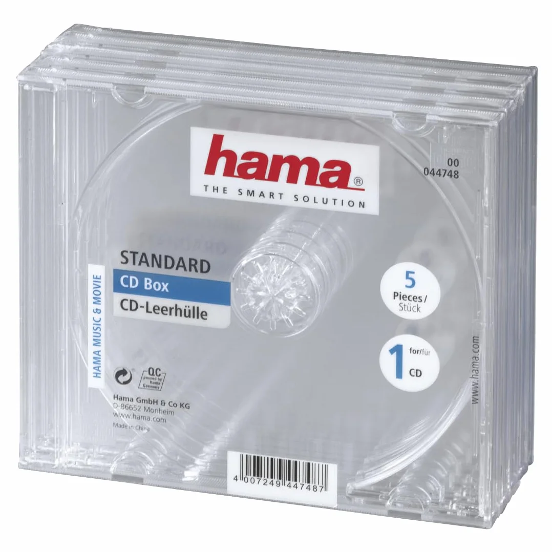 Hama Custodie per CD, confezione da 10, colore: Trasparente
