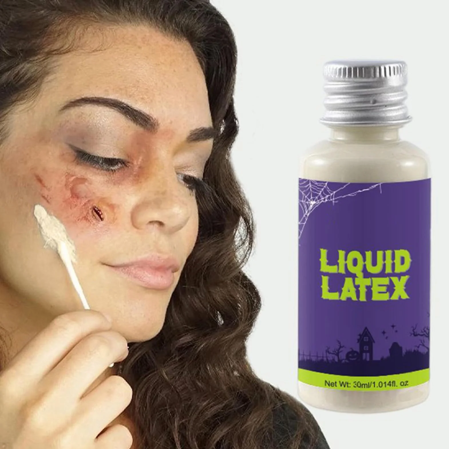 Trucco Liquido In Lattice Fx 50 Ml Formula Ad Asciugatura Rapida Per Bodypaint Viso Cosplay Halloween Teatro