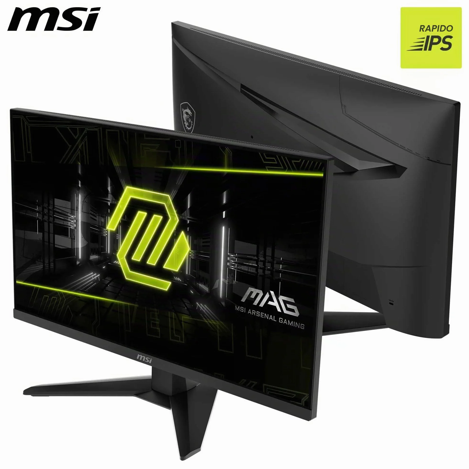 msi MAG 274QF X24 Monitor Gaming 27" WQHD – 2560x1440 Rapid IPS, 240Hz, 0,5ms, HDR Ready - AMD FreeSync Premium, Eye Care, AI Vision, HDMI 2.0b, DP 1.4a, Supporto Inclinabile, VESA Mount, Nero