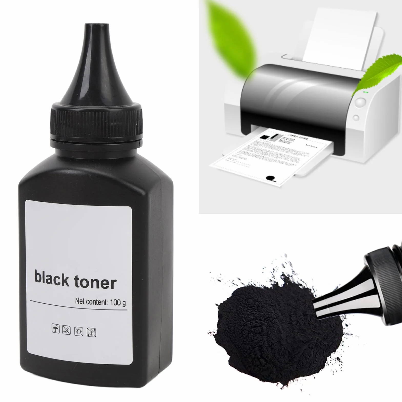 Ricarica Toner Ampia compatibilità, Facile Applicazione con Polvere di Ricarica Toner 200 G per 1610 M2070 4321, 3110 3200 PE220 PE120 3150, E210 E230 E260 E350