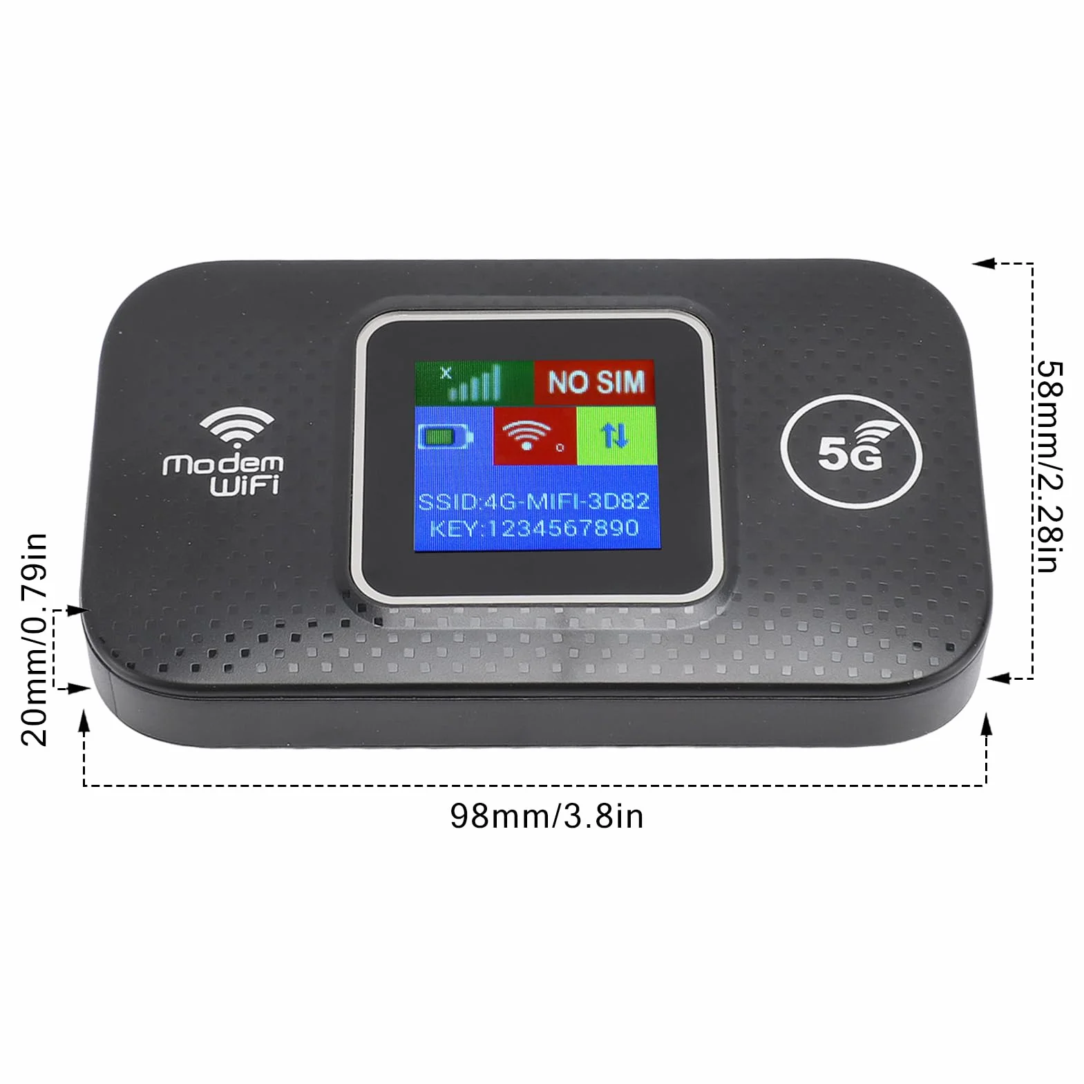 WiFi Portatile 4G LTE, Router Wireless Alimentato Tramite USB, Accesso Ad Alta velocità da 300 Mbps, Condivisione Fino a 10 Dispositivi 4G Mobile Europa