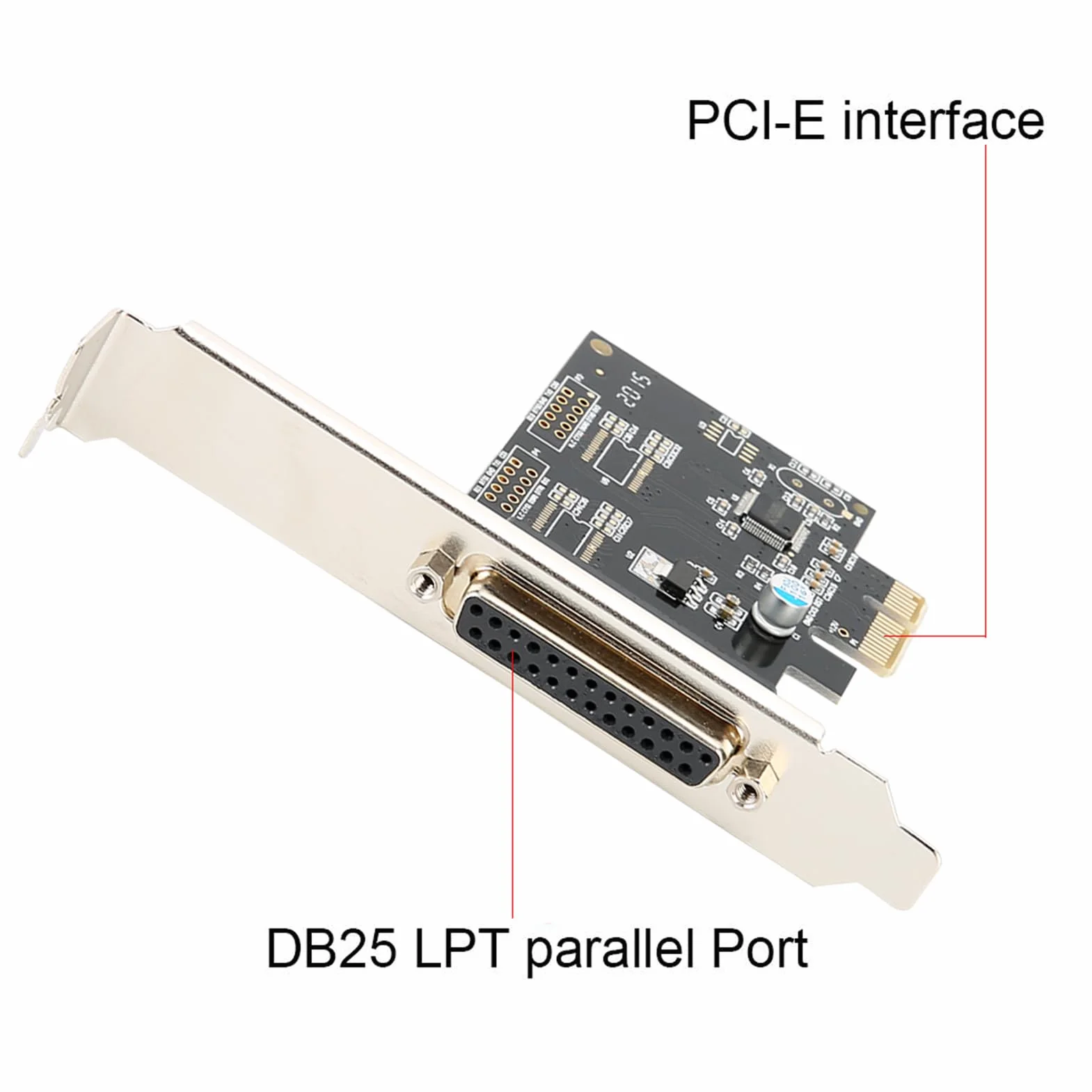 Akozon da PCIE a Parallela, Porta LPT PCI E Scheda Parallela Periferiche di Stampa Adattatore per Stampante DB25