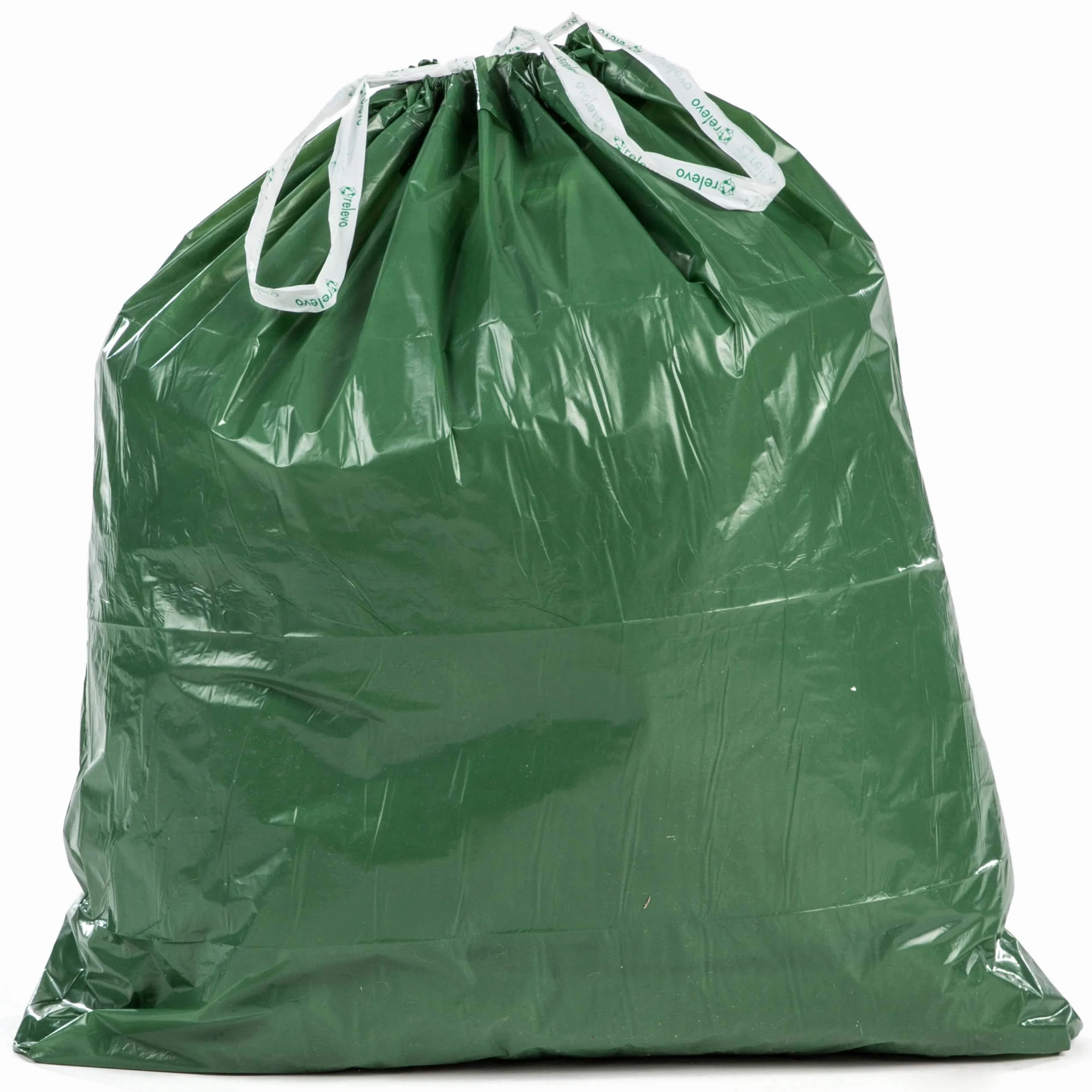 Relevo Sacchi Spazzatura Verdi 30L Maniglie 55x60 cm LDPE Riciclato Blue Angel