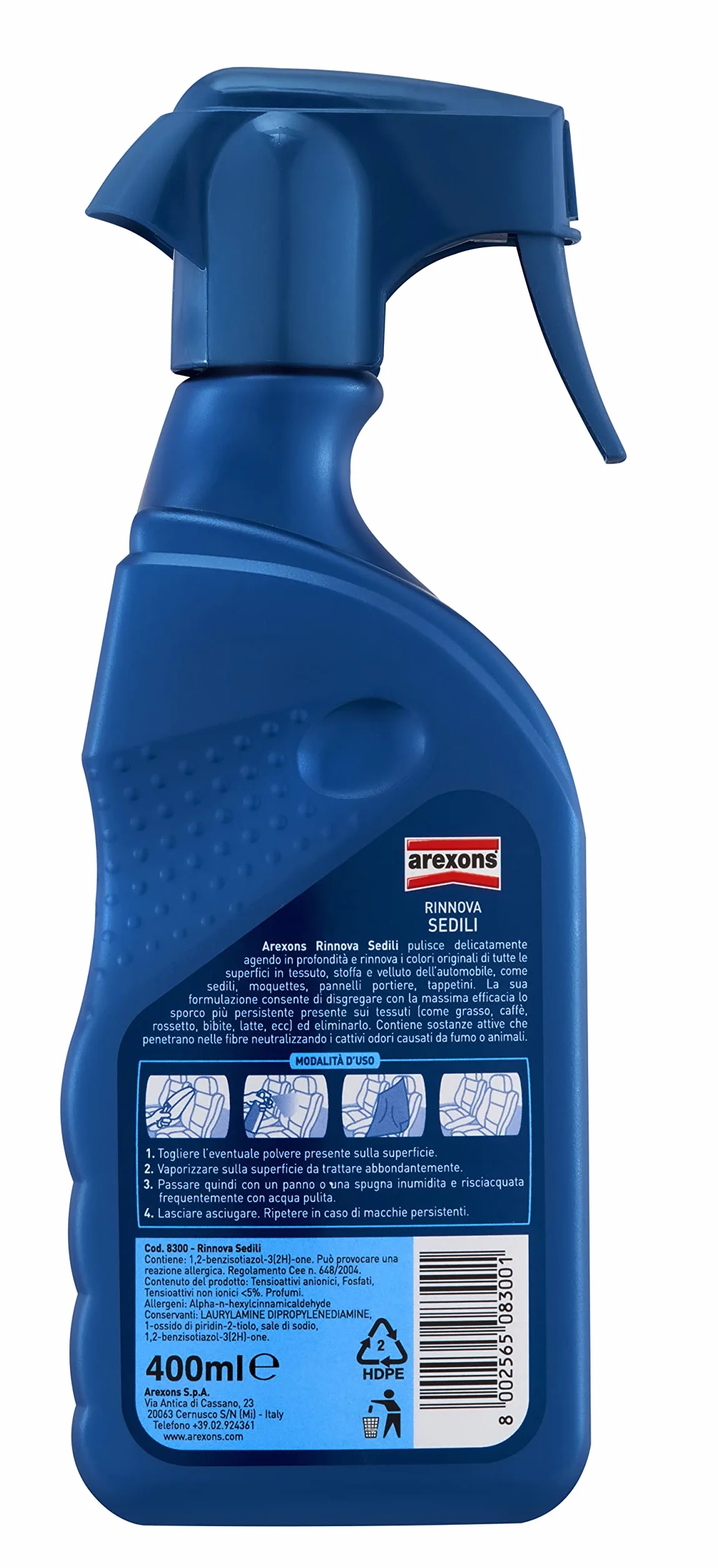 AREXONS Rinnova Sedili Pulisce Delicatamente 400 ml
