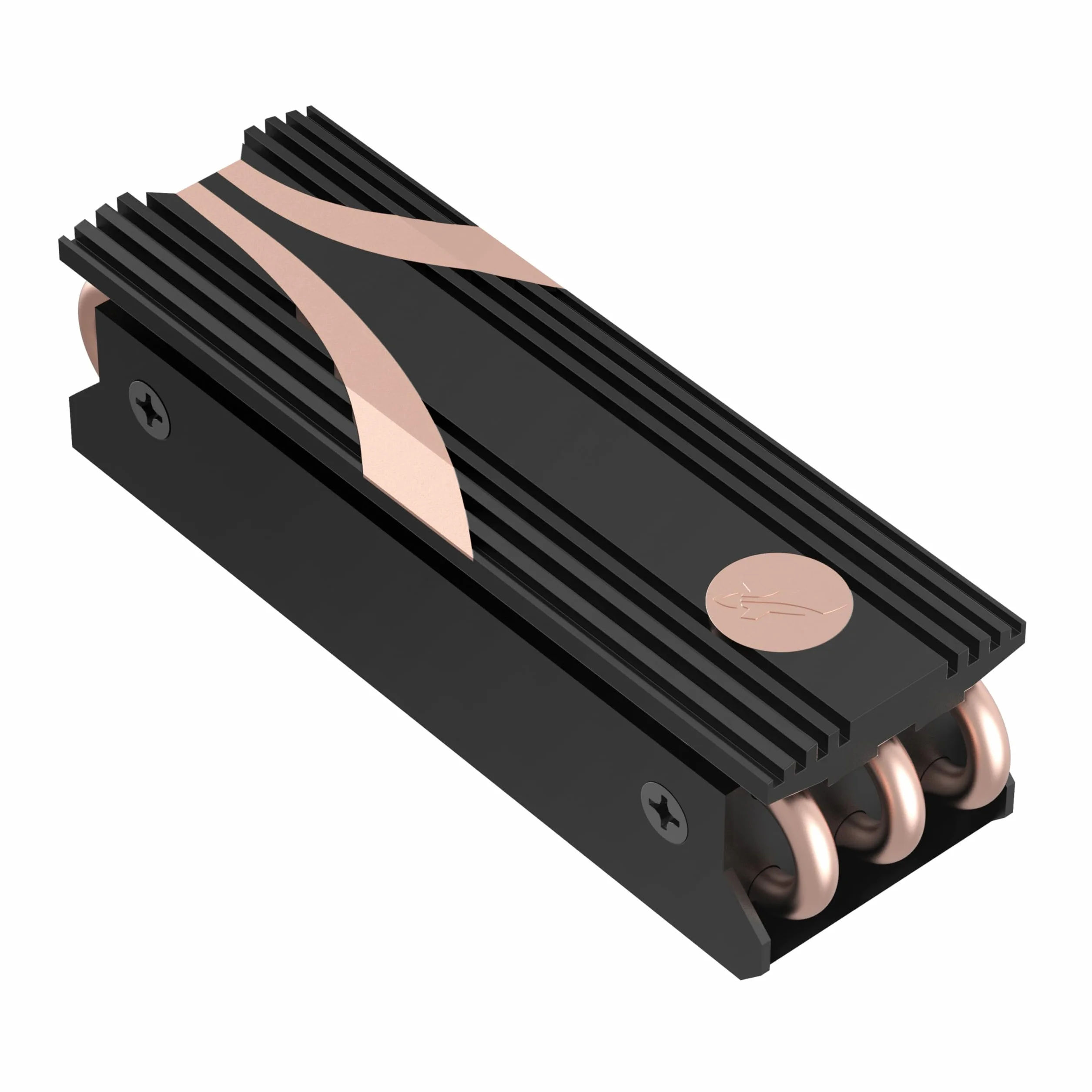 SABRENT Dissipatore SSD M.2 2280, Dissipatore SSD NVMe, Raffreddatore M.2 con pad termico, adatto per PC, PS5, computer desktop, in alluminio, Nero (SB-HTSK)