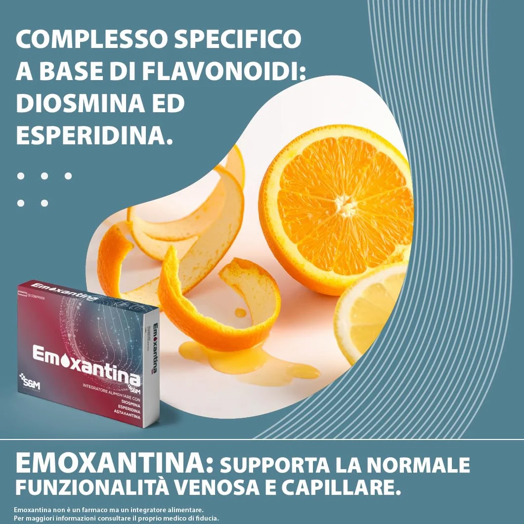 Emoxantina Integratore microcircolo benessere venoso 30 compresse