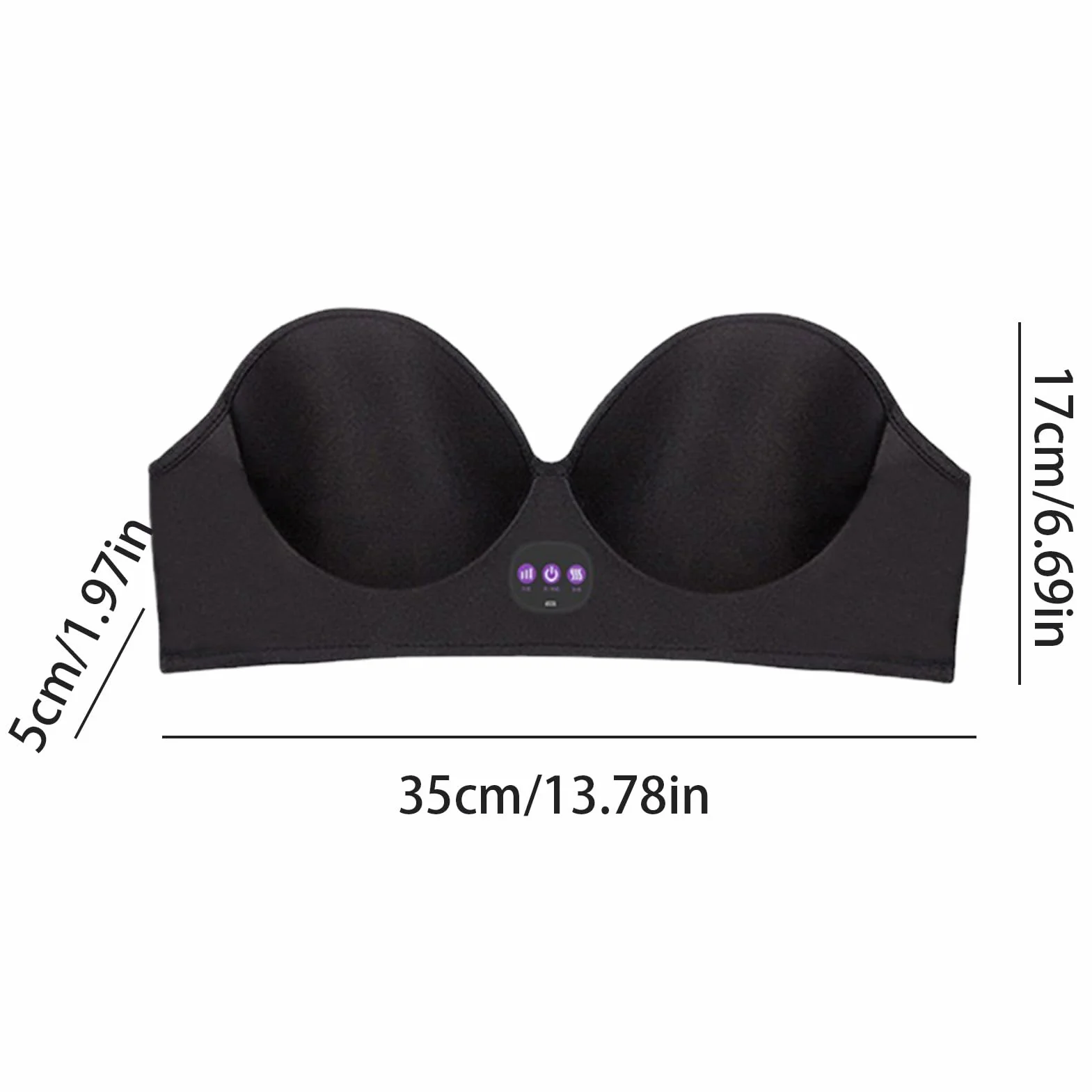 Massaggiatore Elettrico Del Busto Portatile Senza Fili USB 5 Modalità Ingrandire Il Petto Reggiseno Massaggio
