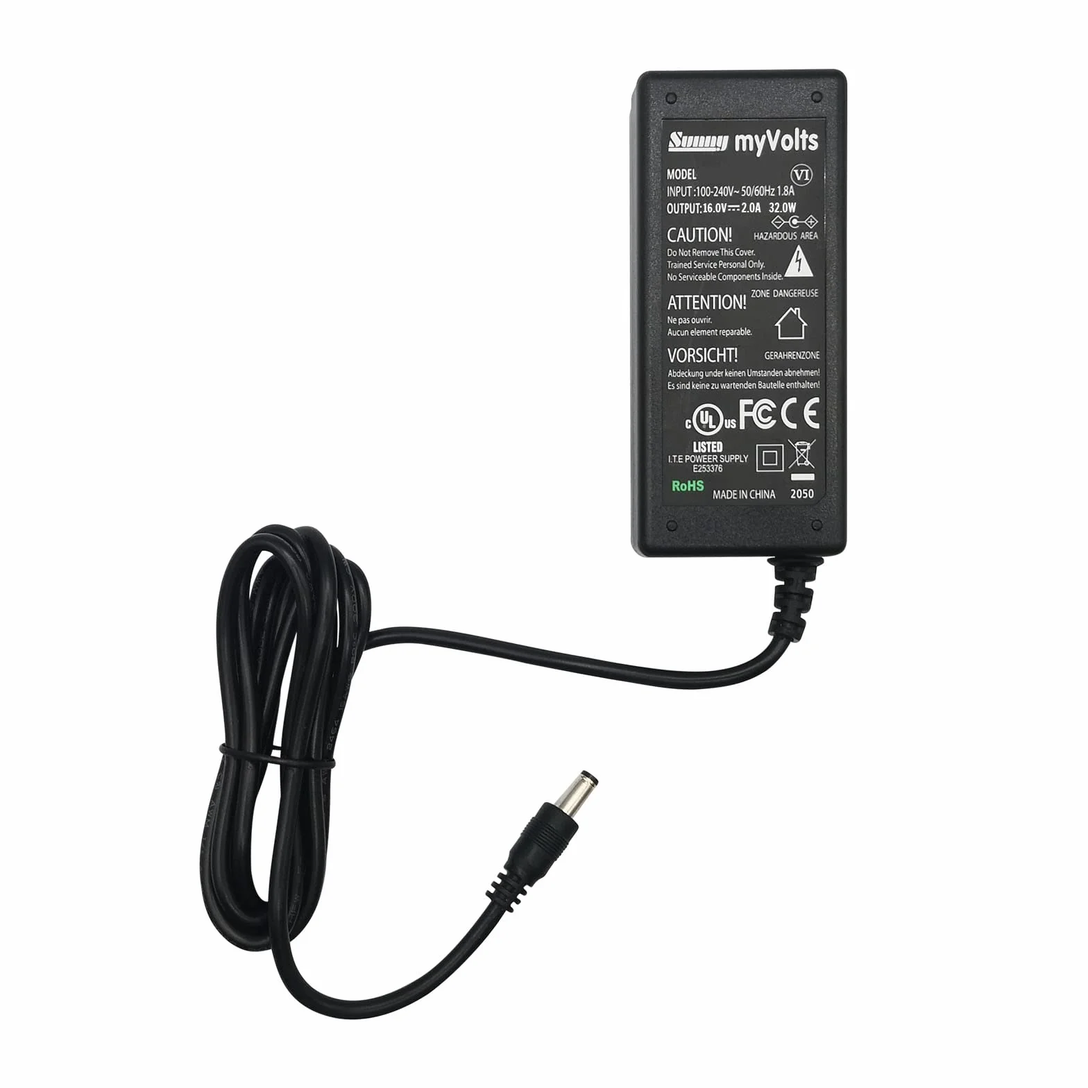myVolts Alimentatore 16V compatibile Canon imageFORMULA DR-C225 DR-C225W Scanner presa italiana