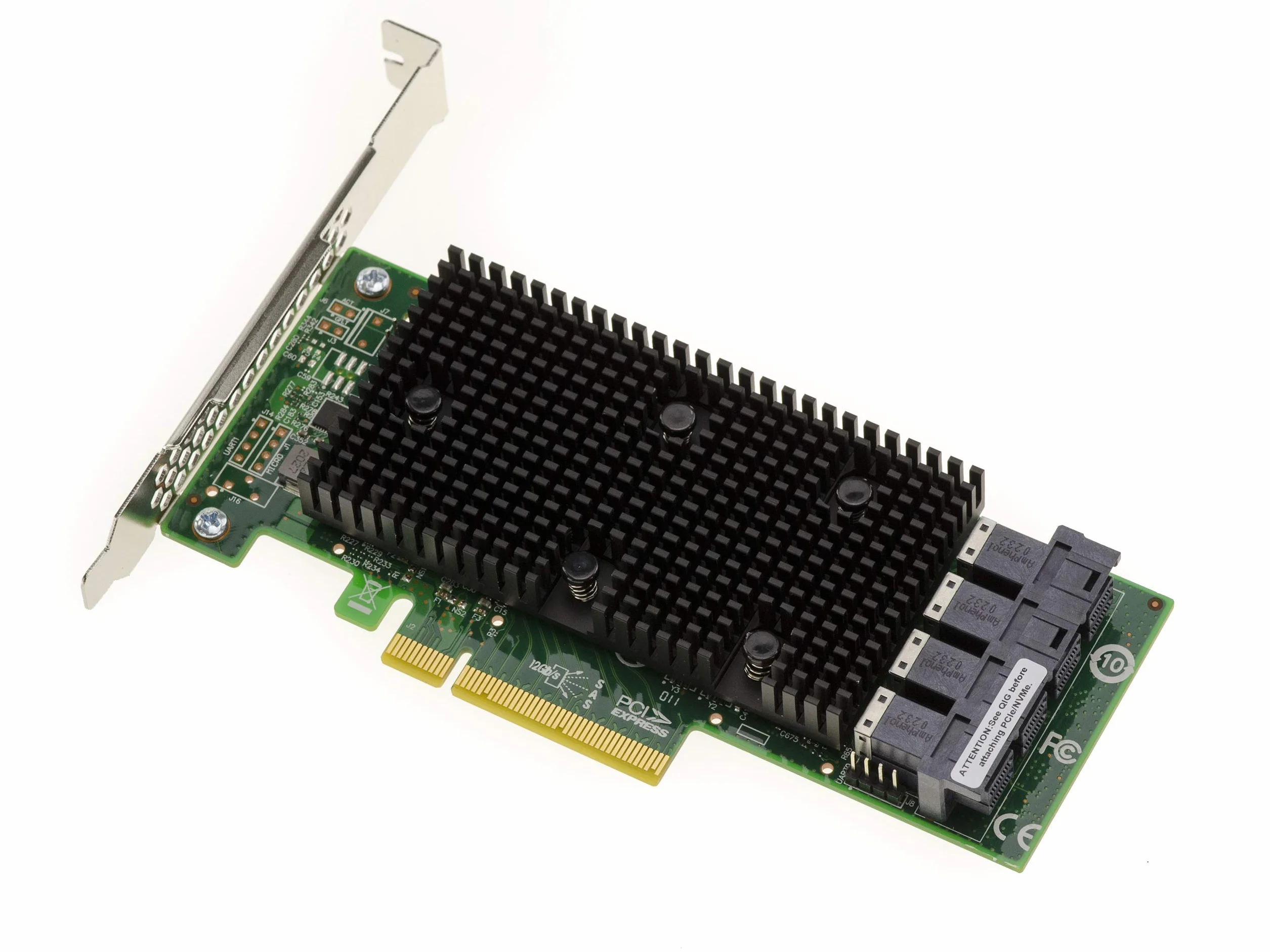 KALEA-INFORMATIQUE Scheda controller interna PCIe 3.1 SAS + SATA + NVMe 12GB a 16 porte. Modello OEM 9400-16i