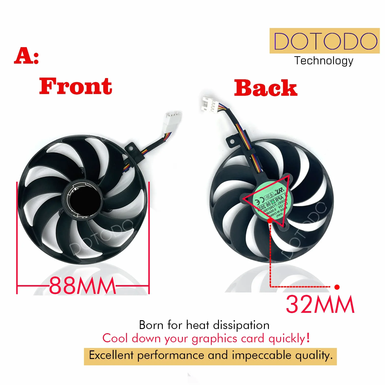 T129215SU Ventole di raffreddamento GPU, per ASUS ROG STRIX-GeForce RTX 2070 2080 SUPER Ti GAMING RTX2080 RTX2080Ti (ventola-A-4 pin)