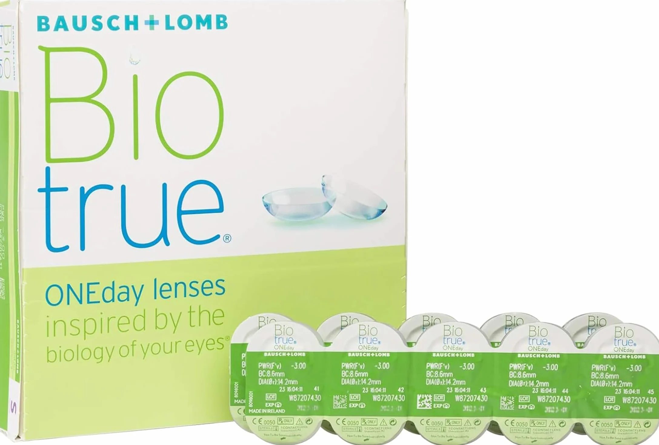 Biotrue ONEday Lenti a Contatto Giornaliere Correttive 90 Lenti BC 8.6 mm DIA 14.2 mm -4.5 Diopt