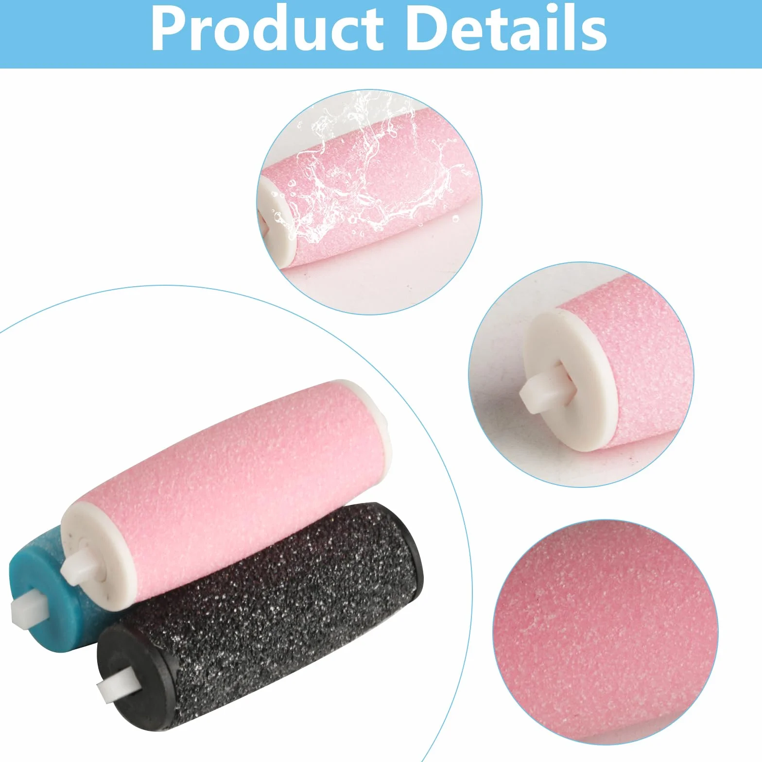 Scholl Velvet Smooth Rotoli di ricambio Extra grossolani 14 pezzi per lima elettrica piedi pedicure rimozione calli