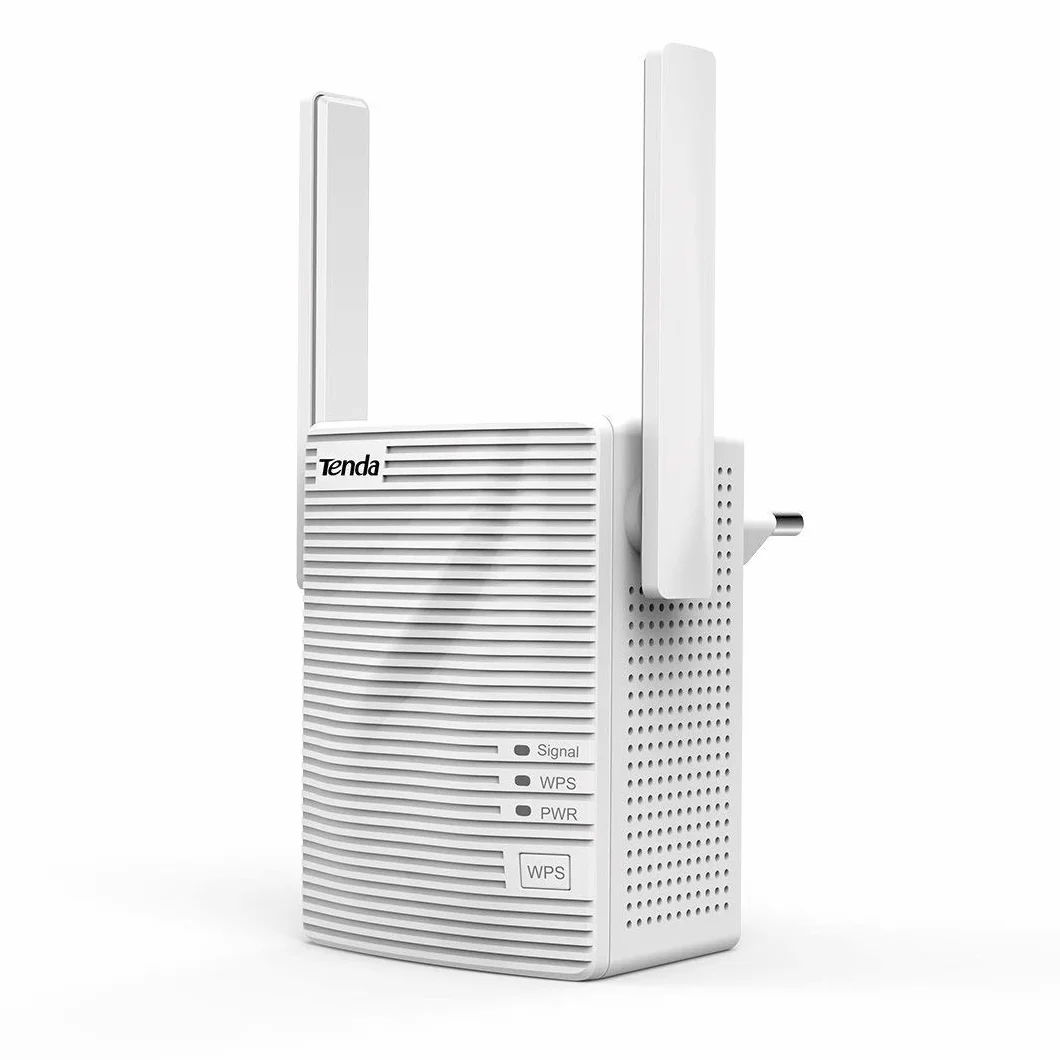 Tenda A301 Ripetitore WiFi 300 Mbps, 1 * 10/100M LAN Porta Ethernet, Plug And Play, Easy Expand, Segnale Forte con 2 Antenne LED Intelligente, Amplificadores WiFi Esterne Spina Europa