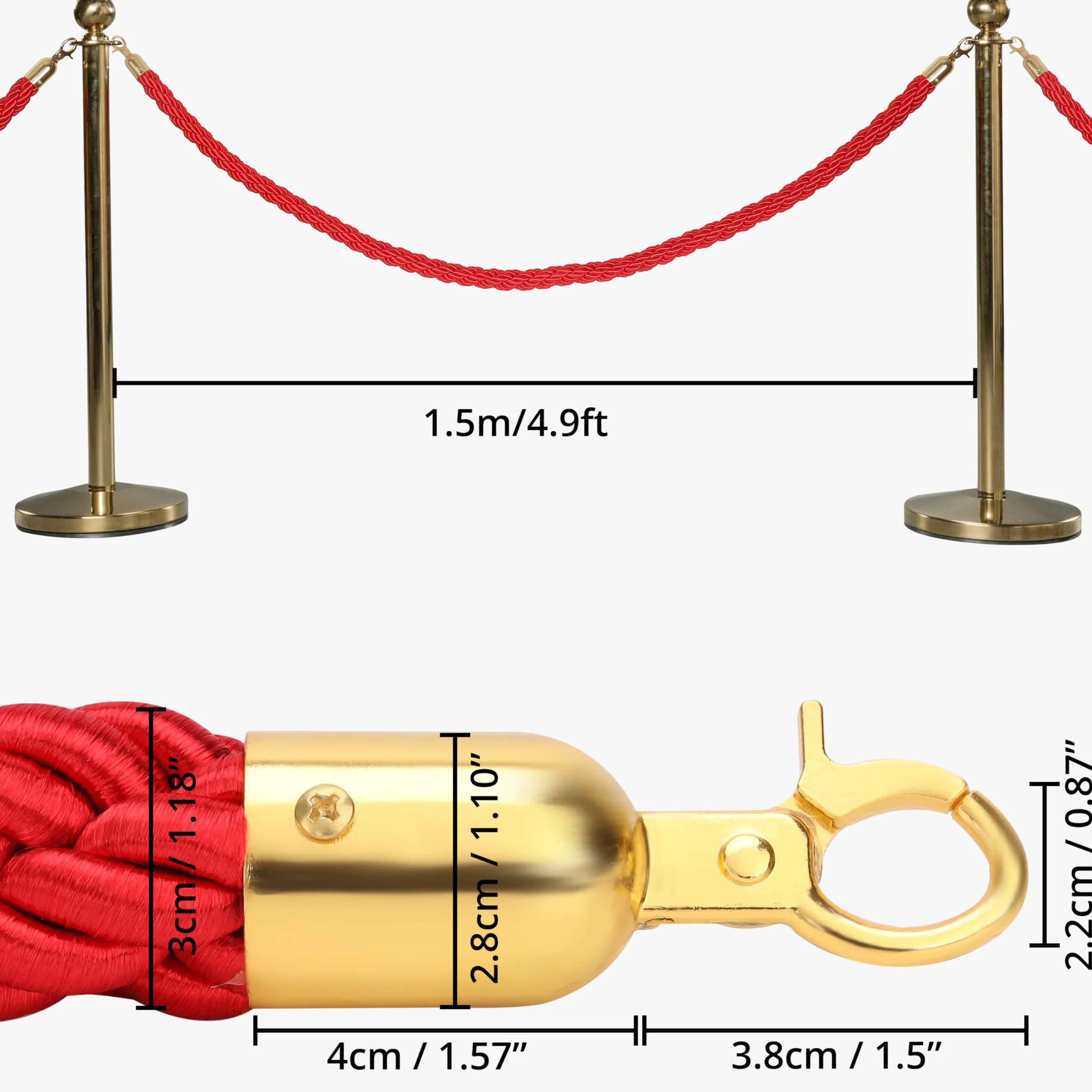 BELLE VOUS Red Velvet Rope 2 confezioni