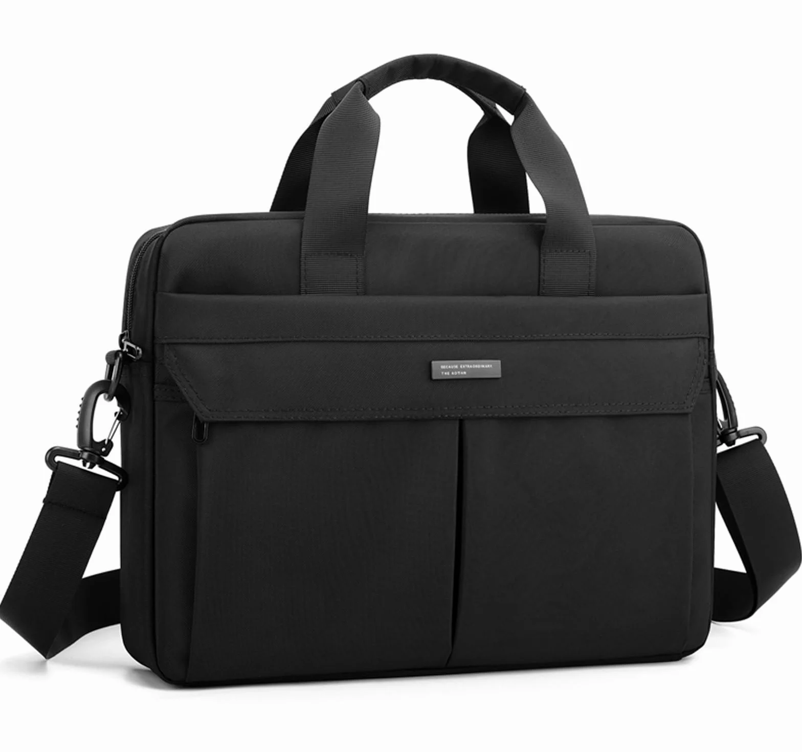 zhongningyifeng Borsa a tracolla per computer portatile da 14 pollici, in nylon leggero, impermeabile, per lavoro, studio, viaggio