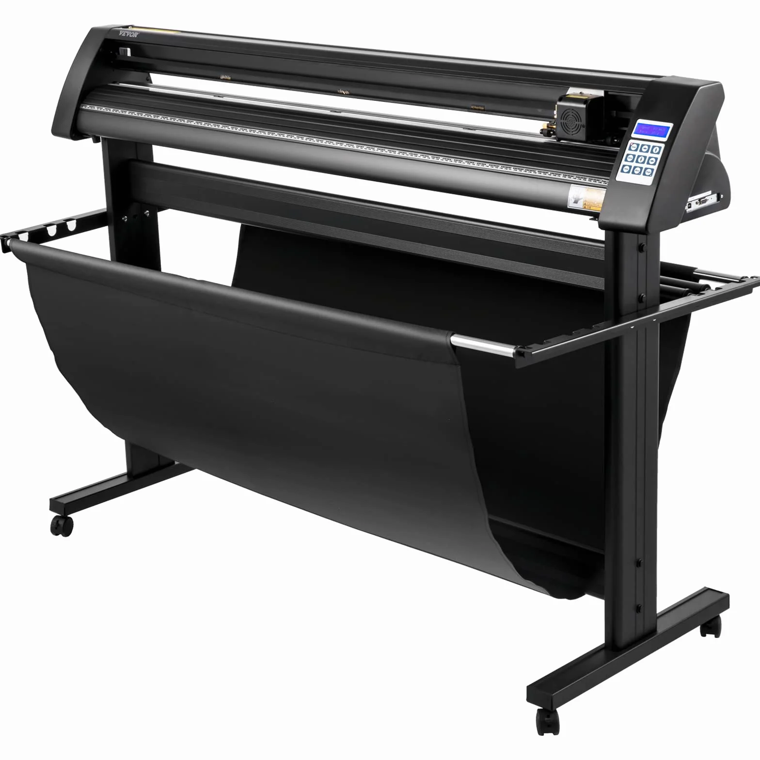 VEVOR Plotter da Taglio Vinile Semiautomatica con Luce Guida a LED, Modello KH-1350A 1350mm Potenza 95W Taglierina per Plotter Vinile per Adesivi per Auto, Segnali Stradali, Palloncini, Caschi, ecc.