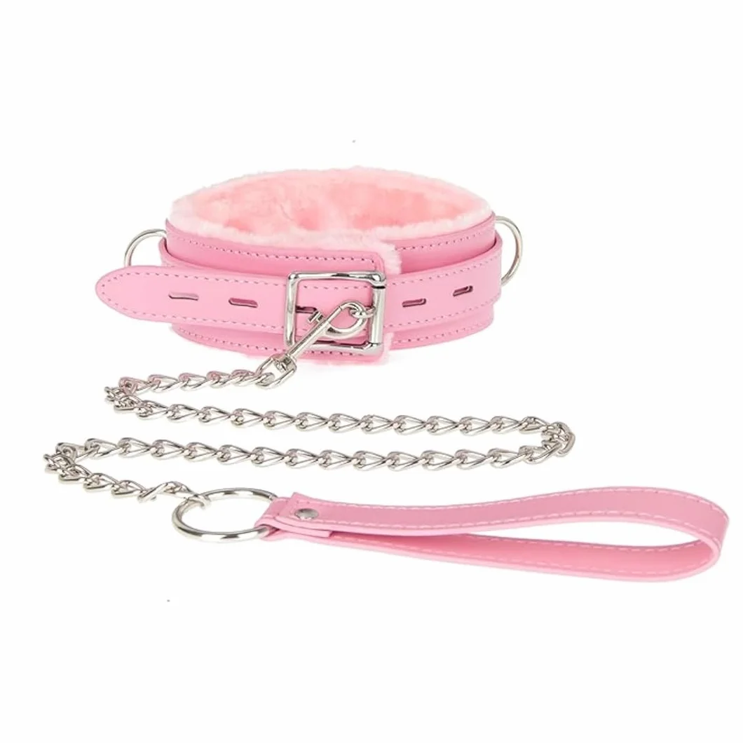 Collare in pelle da donna misura regolabile 4 colori