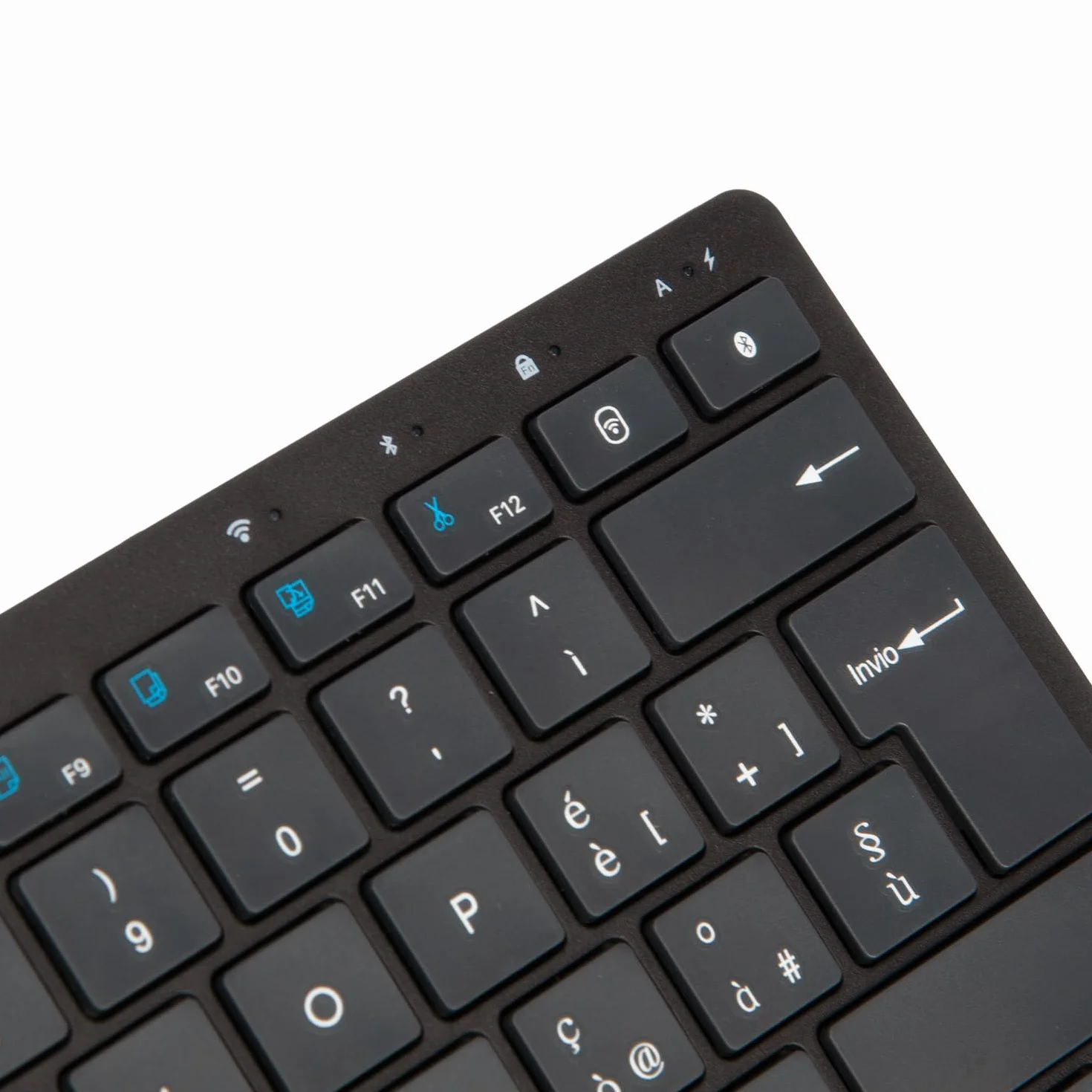 Tastiera Wireless Bluetooth Ricaricabile KEY-601WBT Layout Italiano QWERTY Ultraslim 80h Tasti Silenziosi