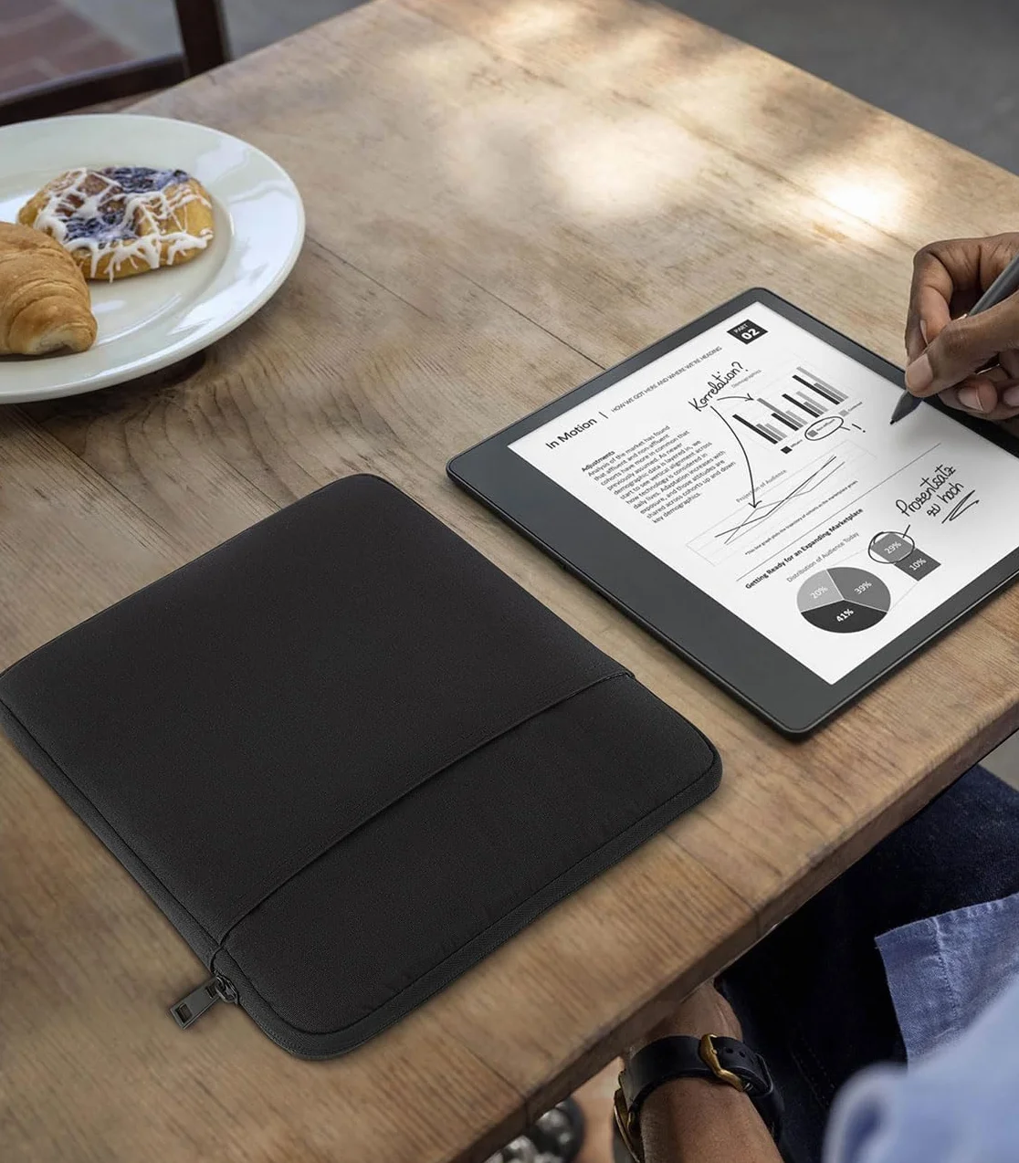 MoKo Custodia Tablet Kindle Scribe 10.2 inch 2022 Poliestere Nero