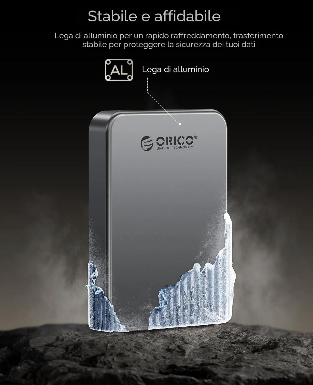 ORICO 1 TB Magnetic Portable SSD, 4K 120 fps ProRes HDR Record and Store, USB3.2 Gen1 Fino a 460MB/s, Cavo USB C&A 2 in 1, SSD esterno compatibile con iPhone 16/15 Pro Max, Tablet, Computer - K5PLUS