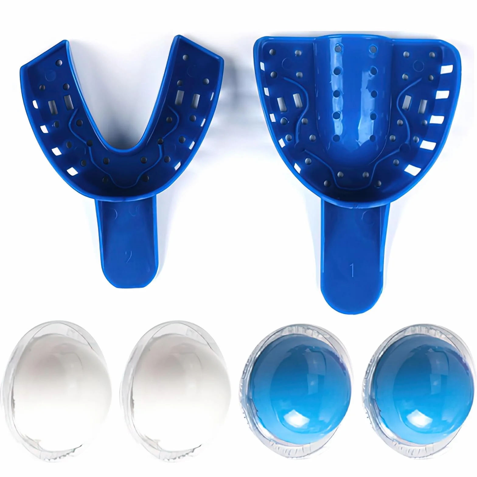 Set per impronta dentale in gesso con cucchiai superiore e inferiore