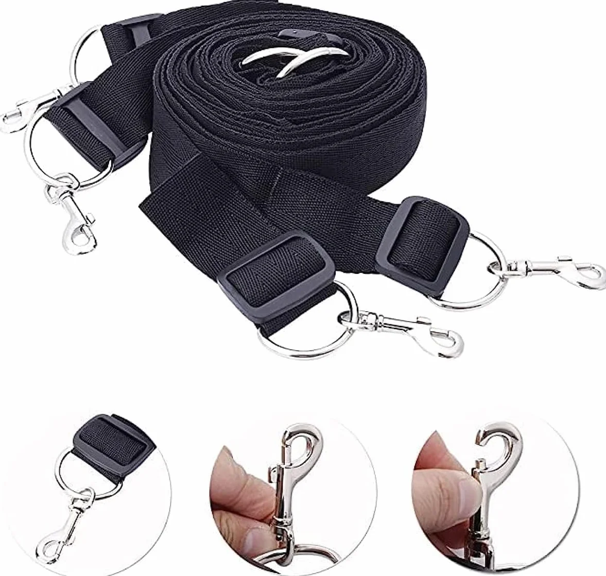 Adatto per Fissare Cinghie in Nylon in Camera da Letto, con Cinghie morbide e Regolabili per Polsi e Caviglie
