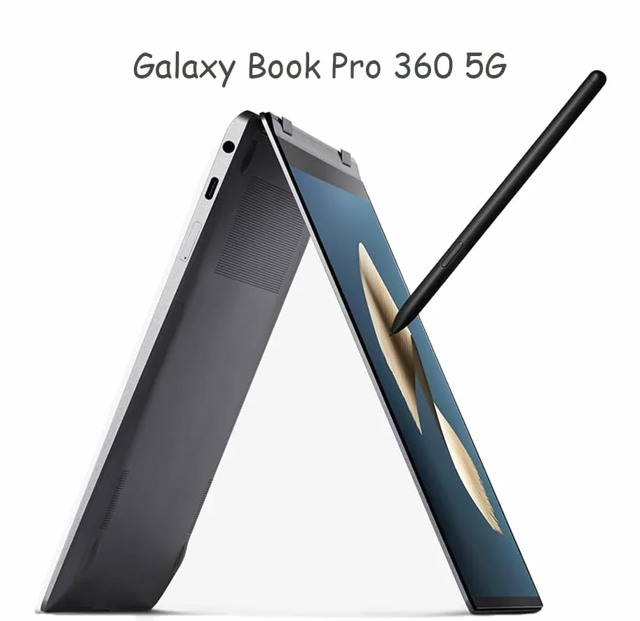 Penna Stilo di ricambio per Samsung Galaxy Book2/3/4/5 Pro 360 S Pen per Samsung Galaxy Book2/3/4/5 Pro 360 Stylus Pen con Punte/Pennini, Senza Bluetooth,Nero Mistico