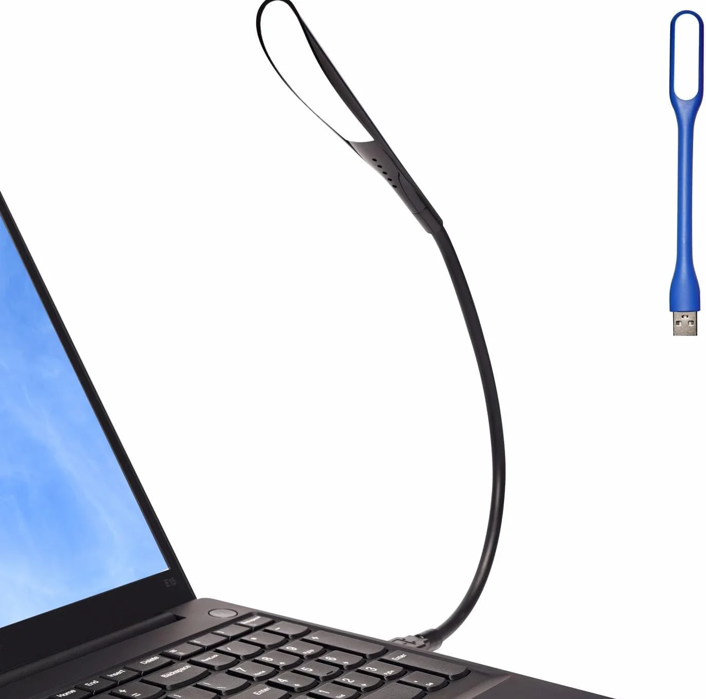 LED Luce USB Dimmerabile, Lampada USB per PC Portatile, Lampada LED USB per Tastiera Computer, Collo D'Oca Flessibile, luminosità a 3 Livelli