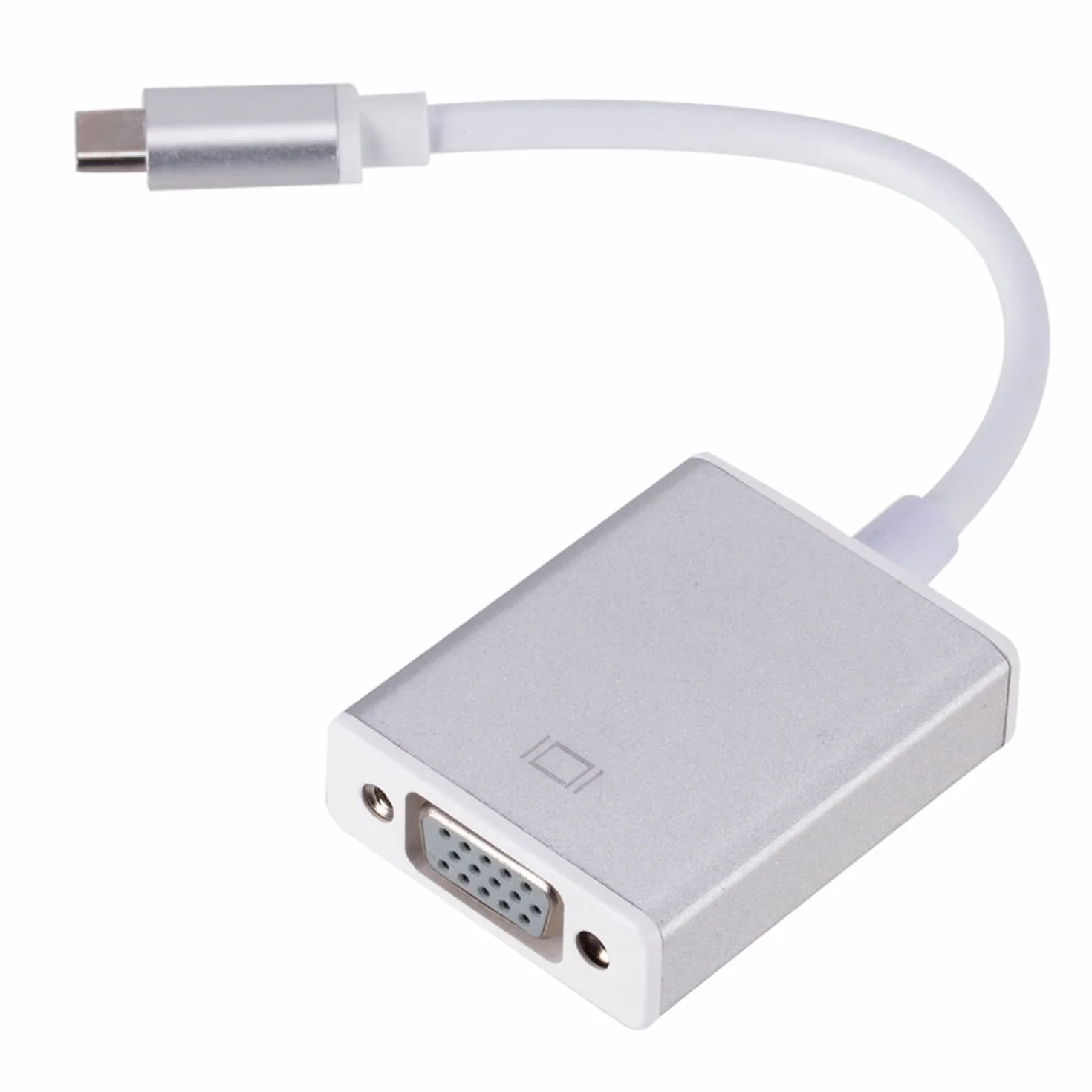 Adattatore USB C a VGA, SZJUNXIAO adattatore da Usb C a Vga (Maschio a Femmina) Adattatore USB tipo C (Thunderbolt 3) a VGA Compatibile con Google Chromebook Mac Book Pro 2020, Lenovo 900, Dell XPS 13