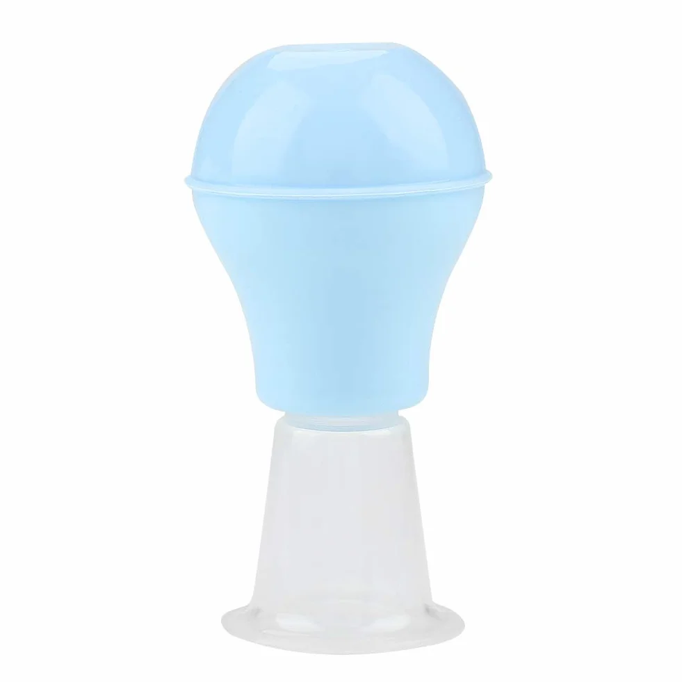 Correttore Capezzoli in Silicone Morbido per Allattamento, Aspirazione Ingrandimento, Capezzoli Piatti Invertiti (Blu)